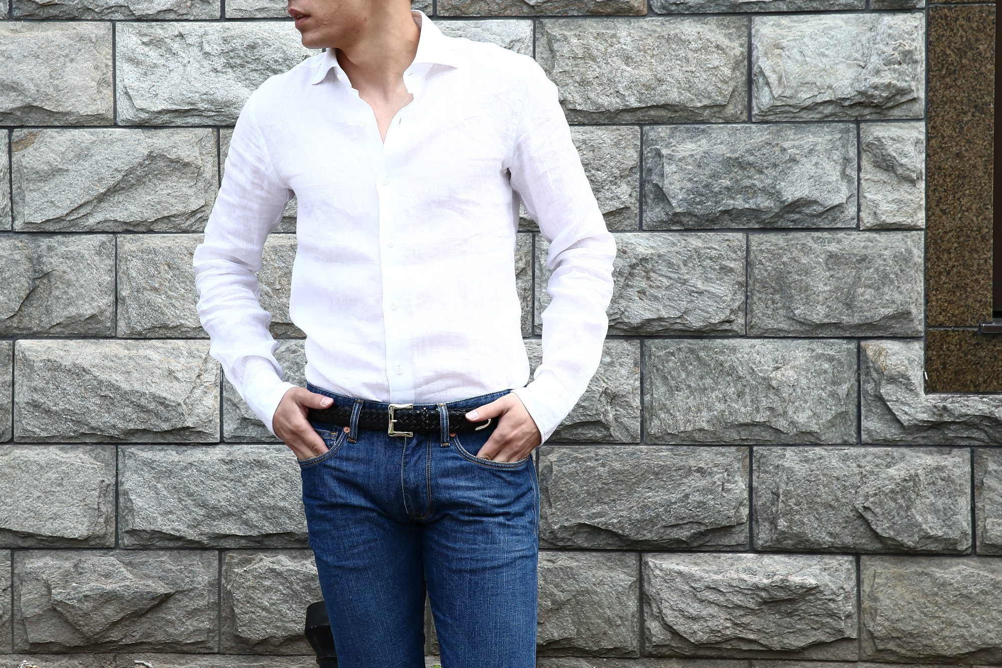 【ALESSANDRO GHERARDI / アレッサンドロゲラルディ】 Linen Shirts カッタウェイ リネンシャツ WHITE (ホワイト・000) made in italy(イタリア製) 2017 春夏新作 愛知 名古屋 Alto e Diritto アルト エ デリット alessandrogherardi シャツ 白シャツ