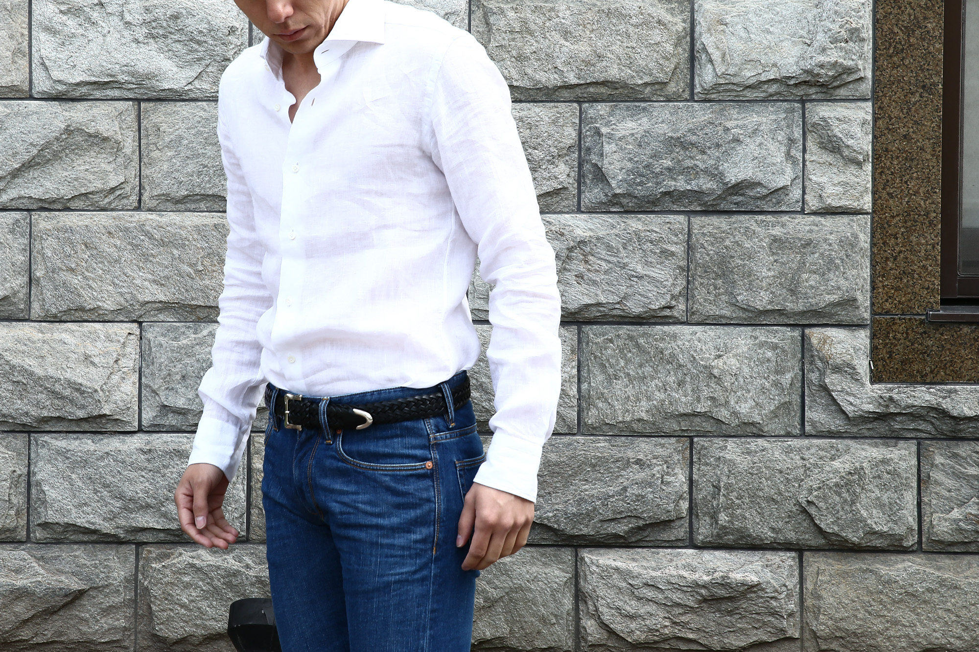 【ALESSANDRO GHERARDI / アレッサンドロゲラルディ】 Linen Shirts カッタウェイ リネンシャツ WHITE (ホワイト・000) made in italy(イタリア製) 2017 春夏新作 愛知 名古屋 Alto e Diritto アルト エ デリット alessandrogherardi シャツ 白シャツ