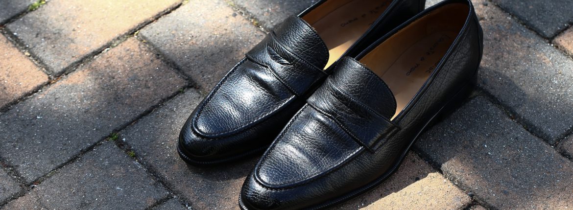 ENZO BONAFE(エンツォボナフェ) 【ART. EB-08】 Coin Loafer (コイン ローファー) LAMA ラマレザー ドレスシューズ ローファー NERO (ブラック) made in italy (イタリア製) 【1Week 着用 Staff.I私物】 ハンドモカシン 愛知 名古屋 エンツォボナフェ ボナフェ ベネチアンクリーム enzobonafe eb08 ローファー 5,5.5,6,6.5,7,7.5,8,8.5,9,9.5