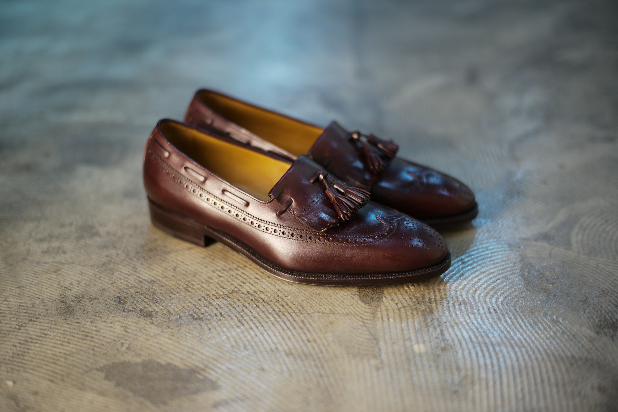 ENZO BONAFE(エンツォボナフェ) 【ART.EB-33】Wing Tip Quilt Tassel Loafer ウィングチップ キルト タッセル ローファー  ANILVEAU ローファー SANGRIA (バーガンディー) made in italy (イタリア製) 2018年 春夏新作 enzobonafe エンツォボナフェ 愛知 名古屋 Alto e Diritto アルト エ デリット 2018年新作モデル 日本企画 木型