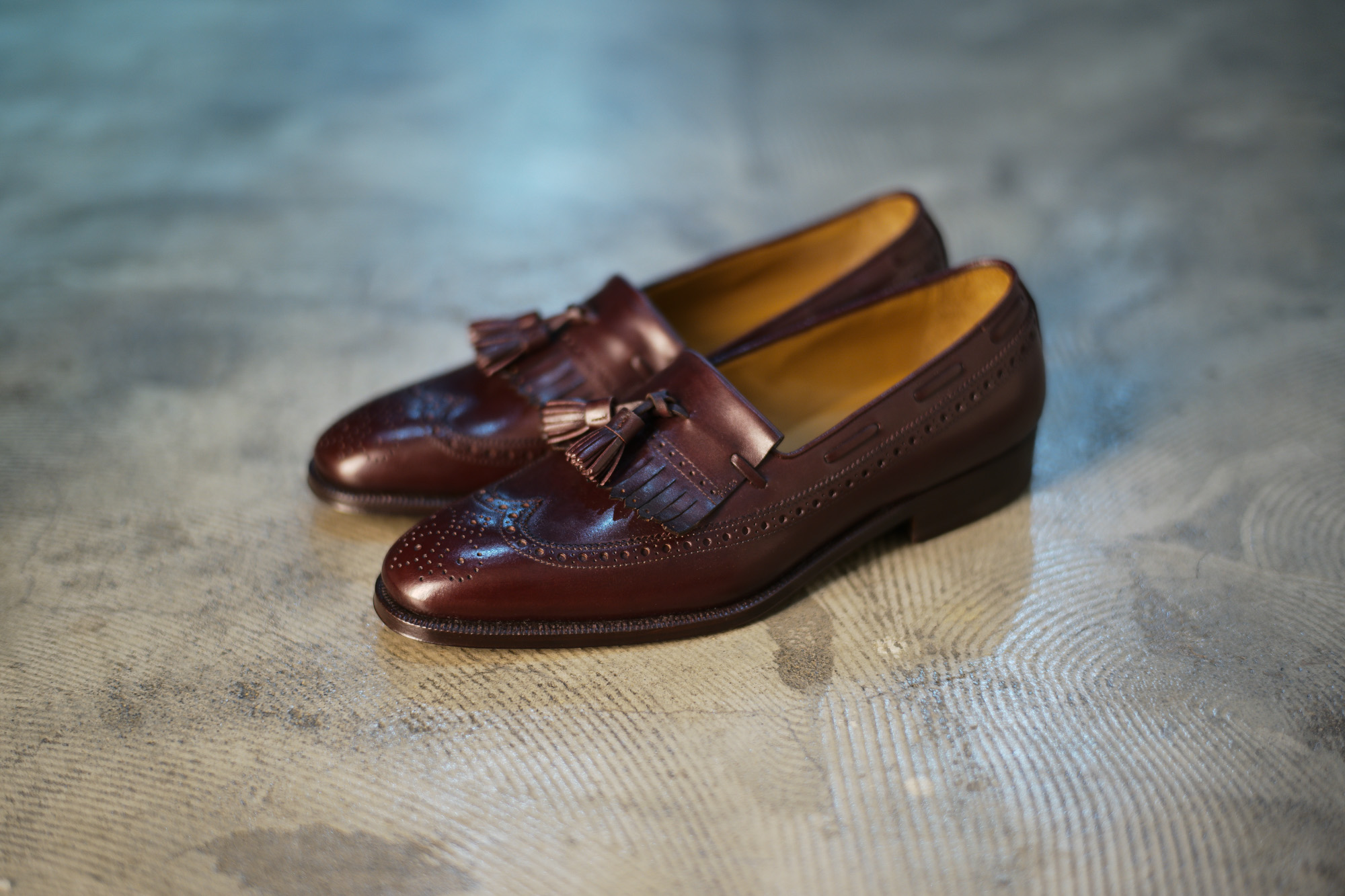 ENZO BONAFE(エンツォボナフェ) 【ART.EB-33】Wing Tip Quilt Tassel Loafer ウィングチップ キルト タッセル ローファー  ANILVEAU ローファー SANGRIA (バーガンディー) made in italy (イタリア製) 2018年 春夏新作 enzobonafe エンツォボナフェ 愛知 名古屋 Alto e Diritto アルト エ デリット 2018年新作モデル 日本企画 木型