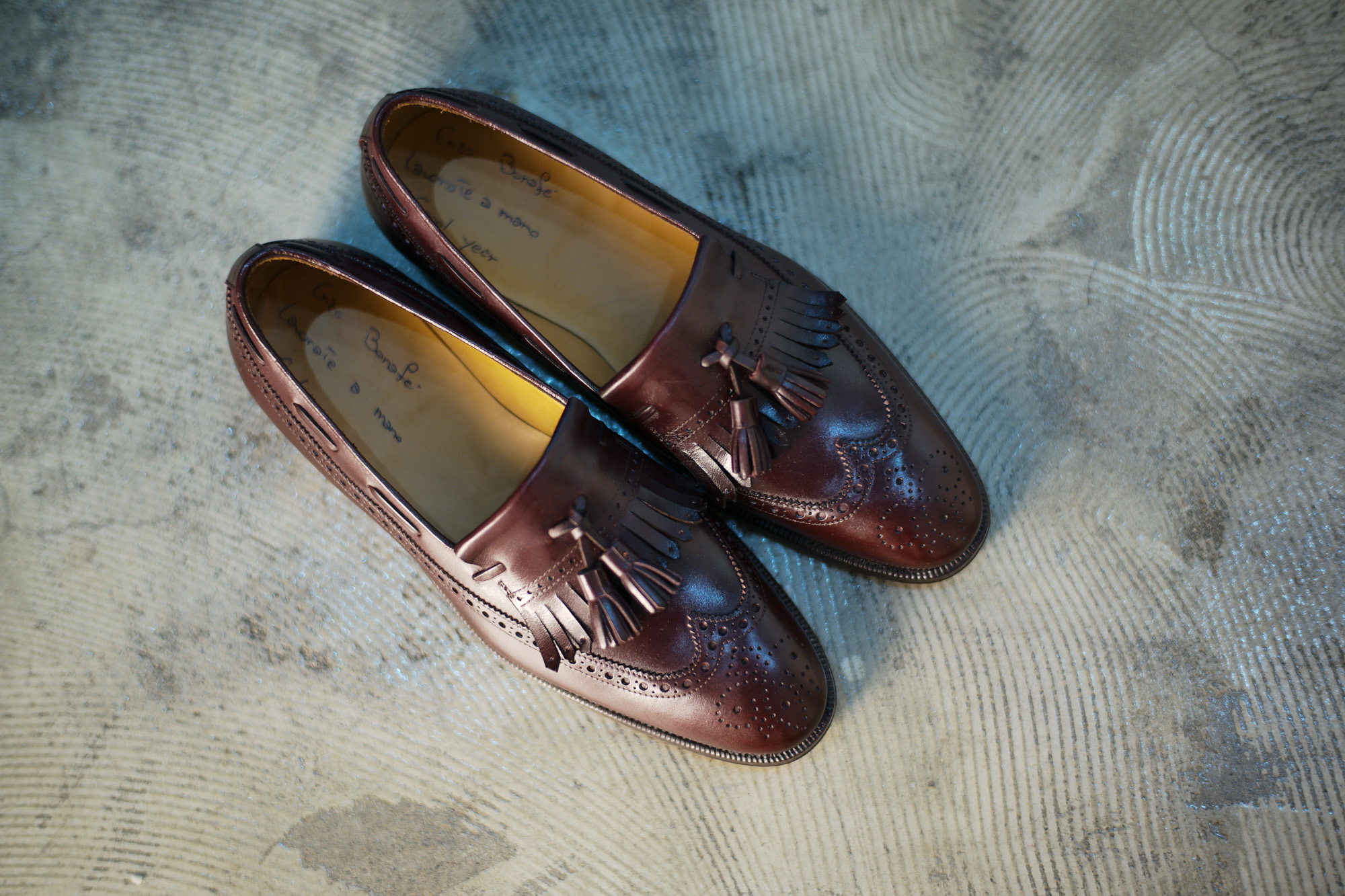 ENZO BONAFE(エンツォボナフェ) 【ART.EB-33】Wing Tip Quilt Tassel Loafer ウィングチップ キルト タッセル ローファー  ANILVEAU ローファー SANGRIA (バーガンディー) made in italy (イタリア製) 2018年 春夏新作 enzobonafe エンツォボナフェ 愛知 名古屋 Alto e Diritto アルト エ デリット 2018年新作モデル 日本企画 木型