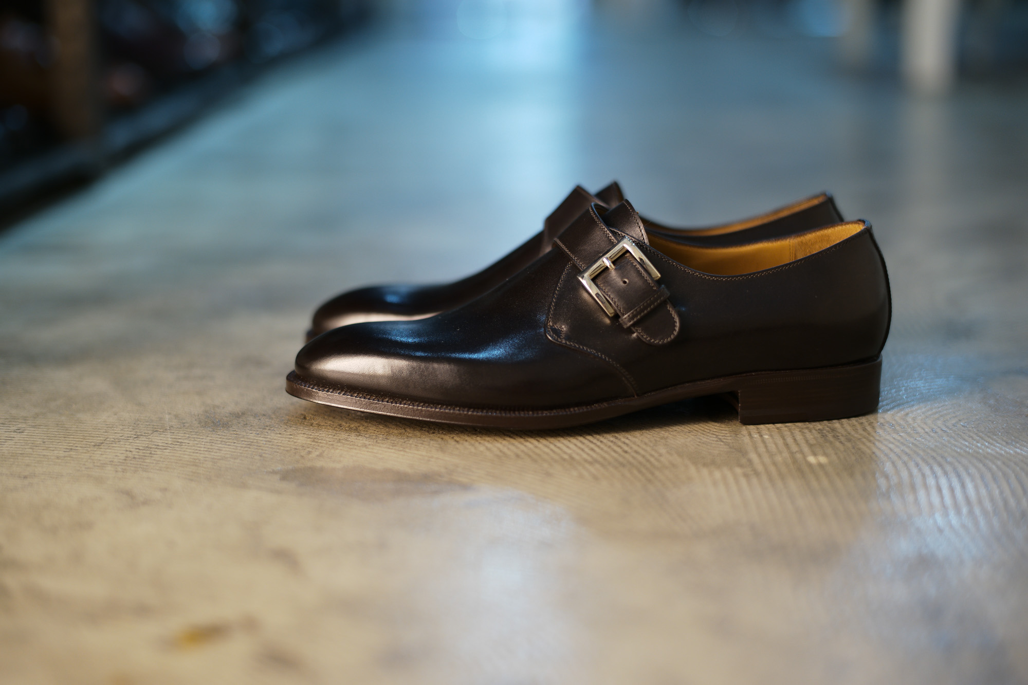 ENZO BONAFE(エンツォボナフェ) 【ART.EB-31】Single Monk Strap SHoes シングルモンクストラップシューズ ANILVEAU ドレスシューズ #132918 BLACK (ブラック) made in italy (イタリア製) 2018年 春夏新作 enzobonafe エンツォボナフェ 愛知 名古屋 Alto e Diritto アルト エ デリット 2018年新作モデル 日本企画 木型