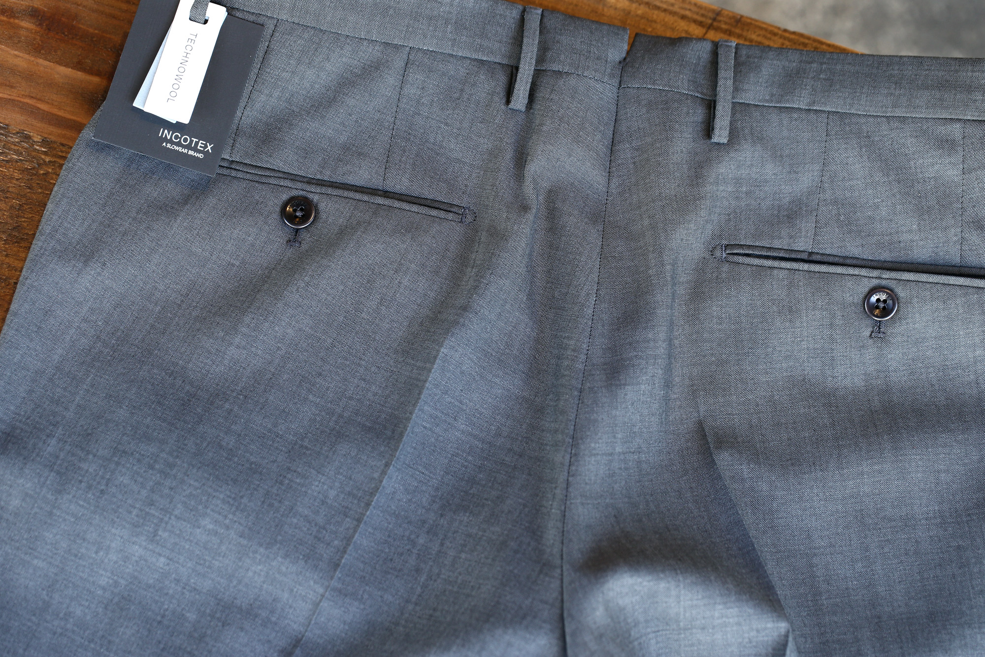 INCOTEX (インコテックス) 1NT035 SLIM FIT(スリムフィット) Y.D.SUPER 120’S TECHNOWOOL TROPICAL 撥水トロピカルウール スラックス MEDIUM GRAY (ミディアムグレー・920) 2017 春夏新作 愛知 名古屋 Alto e Diritto アルト エ デリット incotex インコテックス 42,44,46,48,50,52,54,56