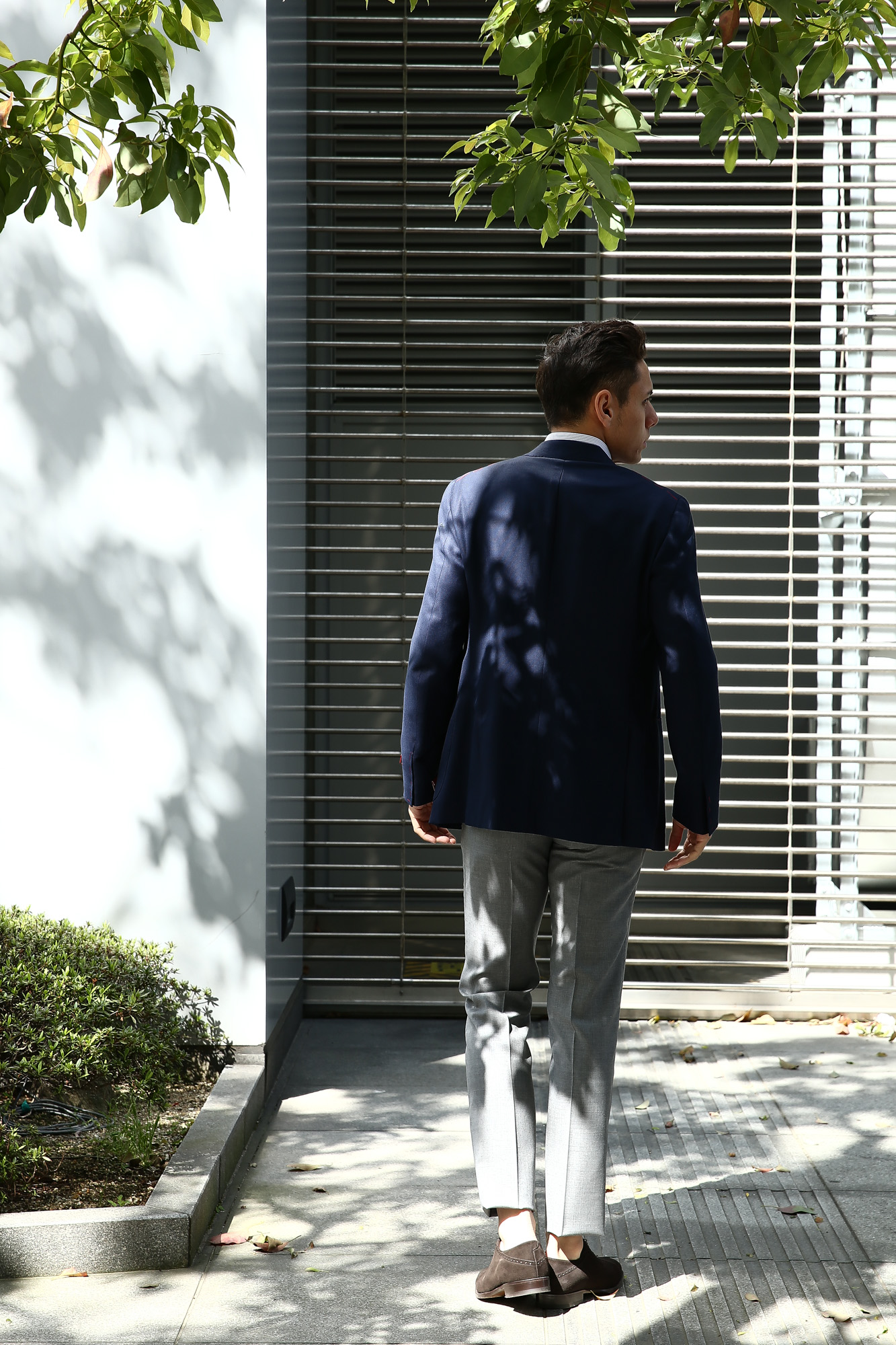 【ISAIA // イザイア】 SAILOR (セイラー) FABRIC (Wool 100%,LINING Cupro 100%) ウール ホップサック アンコン 3Bジャケット NAVY (ネイビー・800) Made in italy (イタリア製) 2017 春夏新作　コーディネート 愛知 名古屋 Alto e Diritto アルト エ デリット ISAIA ジャケット コットン テーラード イザイア 42,44,46,48,50,52,54,56