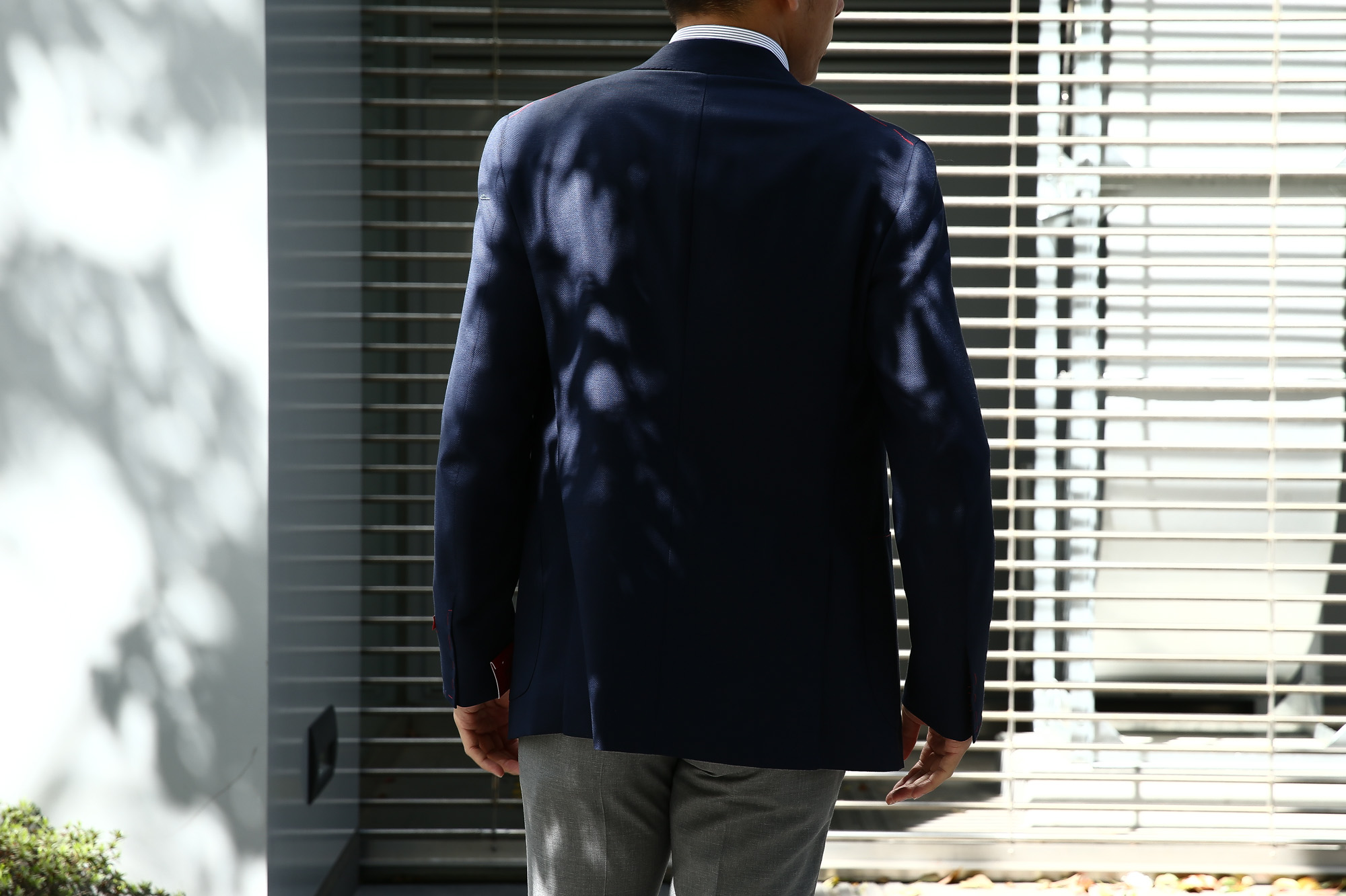 【ISAIA // イザイア】 SAILOR (セイラー) FABRIC (Wool 100%,LINING Cupro 100%) ウール ホップサック アンコン 3Bジャケット NAVY (ネイビー・800) Made in italy (イタリア製) 2017 春夏新作　コーディネート 愛知 名古屋 Alto e Diritto アルト エ デリット ISAIA ジャケット コットン テーラード イザイア 42,44,46,48,50,52,54,56