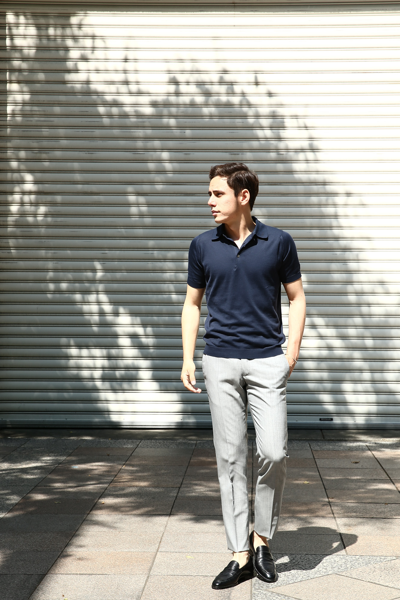 JOHN SMEDLEY (ジョンスメドレー) S3798 Polo Shirt SEA ISLAND COTTON