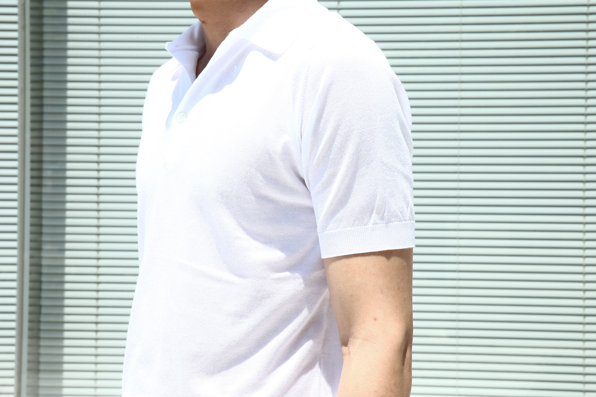 JOHN SMEDLEY (ジョンスメドレー) S3798 Polo Shirt SEA ISLAND COTTON (シーアイランドコットン) ポロシャツ WHITE (ホワイト) Made in England (イギリス製) 2017 春夏新作 のコーディネートスタイル。愛知 名古屋 Alto e Diritto アルト エ デリット johnsmedley poloshirts ポロシャツ シーアイランド ジョンスメ スメドレー