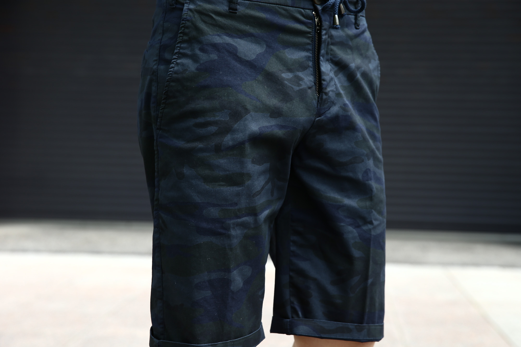 J.W.BRINE (J.W.ブライン) SHORT FREE CHRISS ショート フリー クリス カモフラージュ 迷彩 ショートパンツ NAVY CAMO (ネイビーカモ・79) Made in italy (イタリア製) 2017 春夏新作 コーディネートスタイル 愛知 名古屋 Alto e Diritto アルト エ デリット incotex インコテックス グレスラ