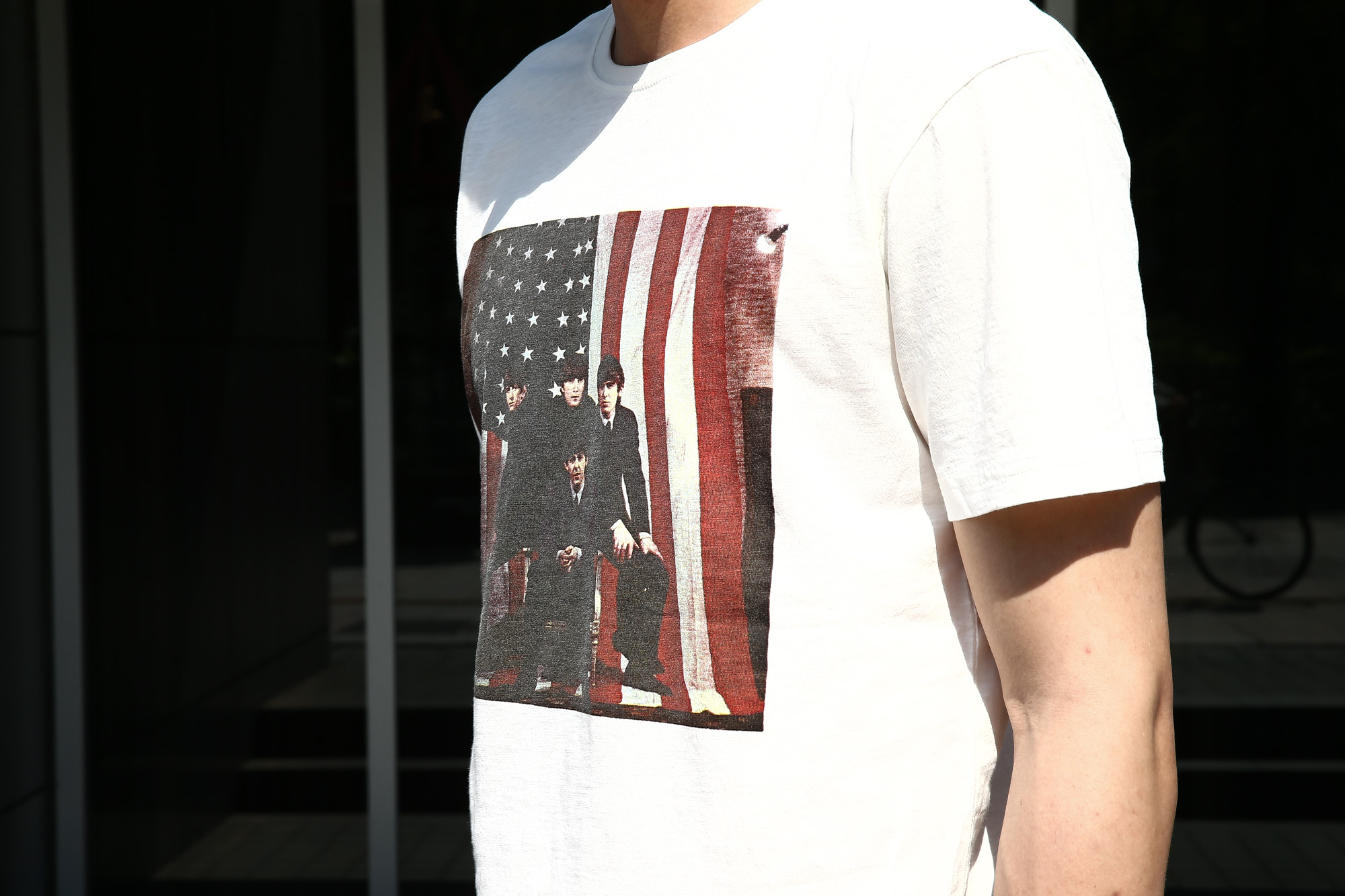 【Worn By / ウォーンバイ】 AMERICAN FLAG The Beatles ザ・ビートルズ アメリカンフラッグ 復刻オフィシャルライセンスTシャツ ロックTシャツ バンドTシャツ ECRU (エクリュ) 2017 春夏新作 愛知 名古屋 Alto e Diritto アルト エ デリット wornby thebeatles ビートルズ bandtee