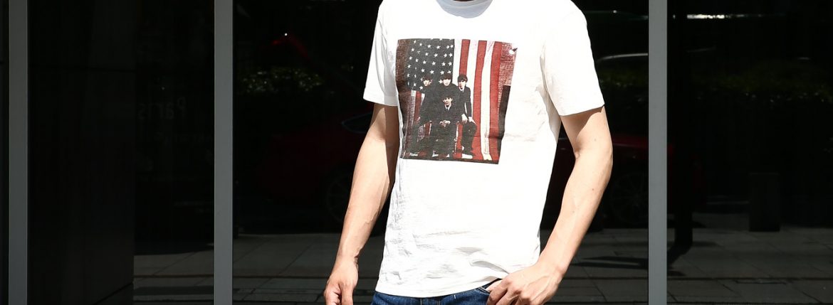 【Worn By / ウォーンバイ】 AMERICAN FLAG The Beatles ザ・ビートルズ アメリカンフラッグ 復刻オフィシャルライセンスTシャツ ロックTシャツ バンドTシャツ ECRU (エクリュ) 2017 春夏新作 愛知 名古屋 ZODIAC ゾディアック wornby thebeatles ビートルズ bandtee