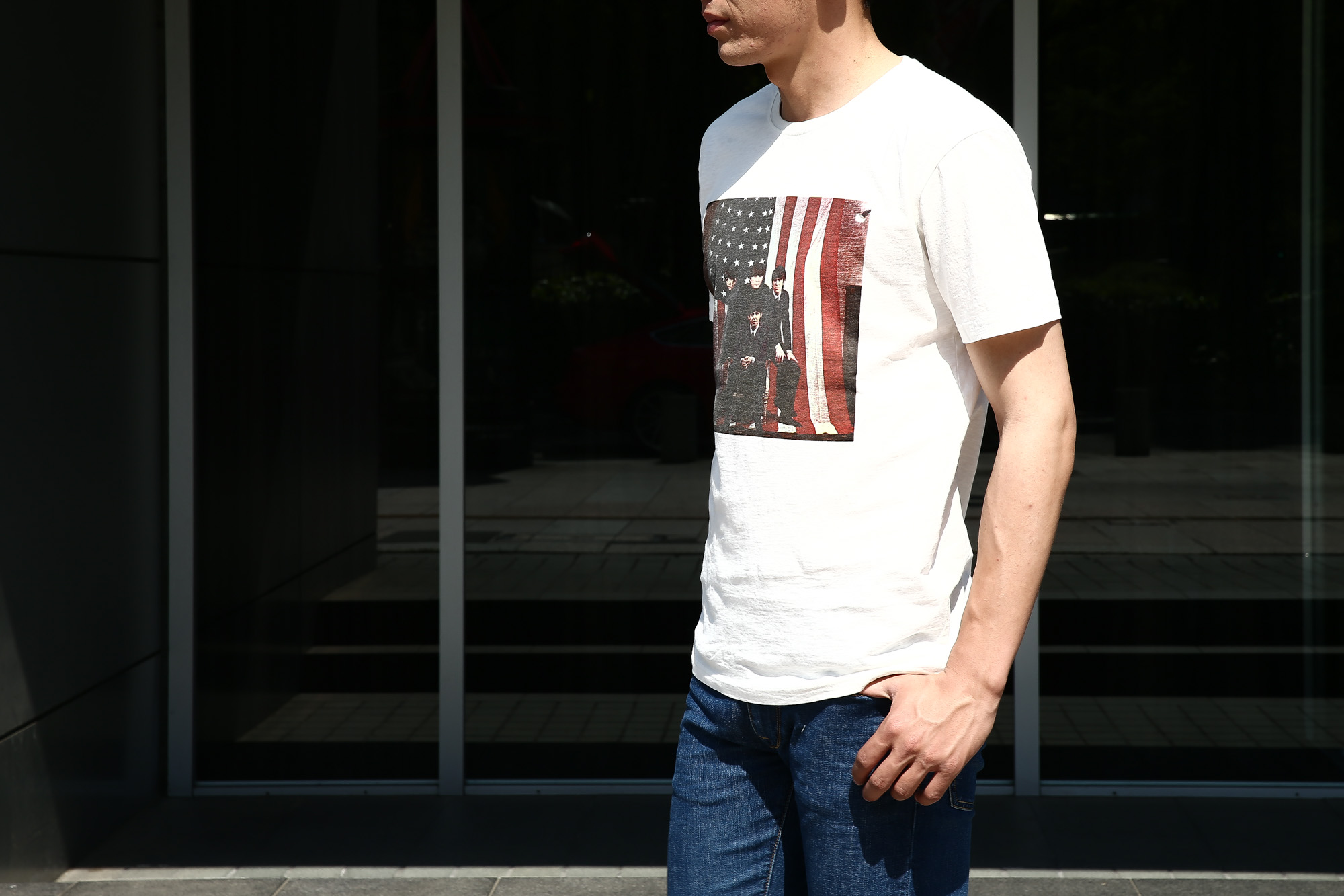 【Worn By / ウォーンバイ】 AMERICAN FLAG The Beatles ザ・ビートルズ アメリカンフラッグ 復刻オフィシャルライセンスTシャツ ロックTシャツ バンドTシャツ ECRU (エクリュ) 2017 春夏新作 愛知 名古屋 Alto e Diritto アルト エ デリット wornby thebeatles ビートルズ bandtee