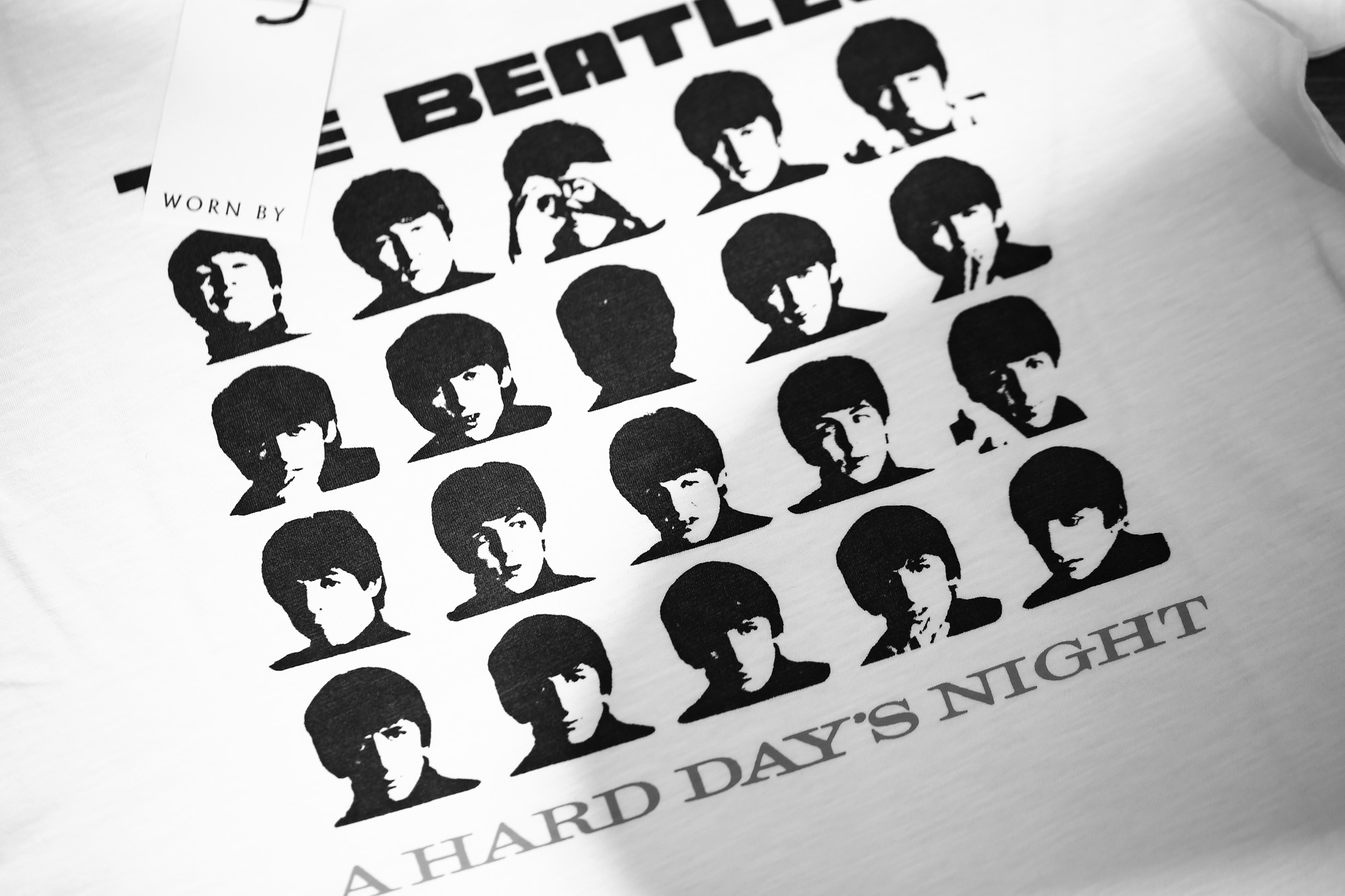 Worn By (ウォーンバイ) A Hard Day's Night The Beatles ザ・ビートルズ ハード・デイ・ナイト 復刻オフィシャルライセンスTシャツ ロックTシャツ バンドTシャツ WHITE (ホワイト) 2017 春夏新作 愛知 名古屋 Alto e Diritto アルト エ デリット wornby thebeatles ビートルズ bandtee