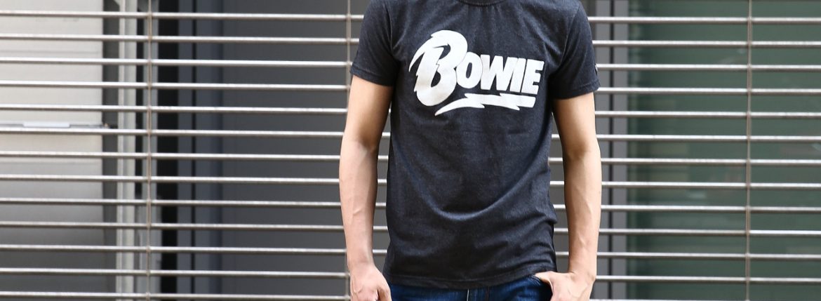 【Worn By / ウォーンバイ】 BOWIE LOGO BURN OUT David Bowie ボウイロゴバーンアウト デヴィッド・ボウイ 復刻オフィシャルライセンスTシャツ ロックTシャツ バンドTシャツ BLACK BURN OUT (ブラックバーンアウト) 2017 春夏新作 愛知 名古屋 ZODIAC ゾディアック wornby davidbowie S,M,L