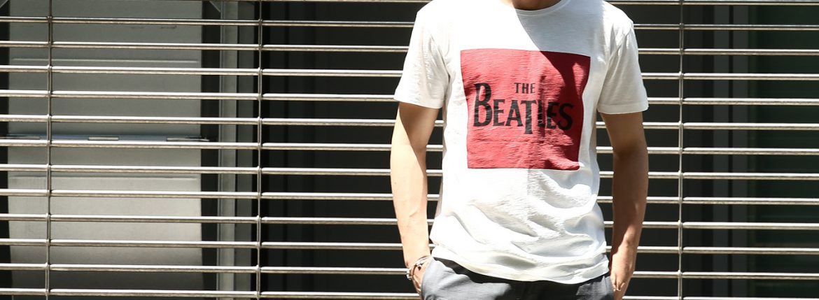 【Worn By / ウォーンバイ】 BOX LOGO The Beatles ザ・ビートルズ ボックスロゴ 復刻オフィシャルライセンスTシャツ ロックTシャツ バンドTシャツ ECRU (エクリュ) 2017 春夏新作 愛知 名古屋 ZODIAC ゾディアック wornby thebeatles ビートルズ bandtee