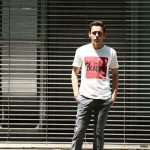 【Worn By / ウォーンバイ】 BOX LOGO The Beatles ザ・ビートルズ ボックスロゴ 復刻オフィシャルライセンスTシャツ ロックTシャツ バンドTシャツ ECRU (エクリュ) 2017 春夏新作のイメージ