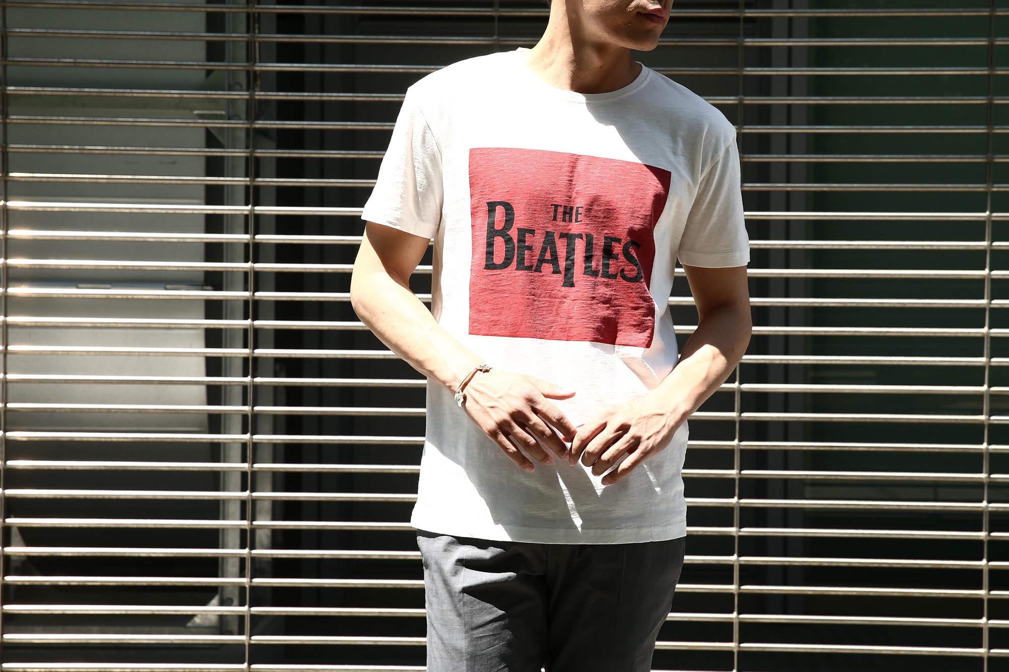 【Worn By / ウォーンバイ】 BOX LOGO The Beatles ザ・ビートルズ ボックスロゴ 復刻オフィシャルライセンスTシャツ ロックTシャツ バンドTシャツ ECRU (エクリュ) 2017 春夏新作 愛知 名古屋 Alto e Diritto アルト エ デリット wornby thebeatles ビートルズ bandtee