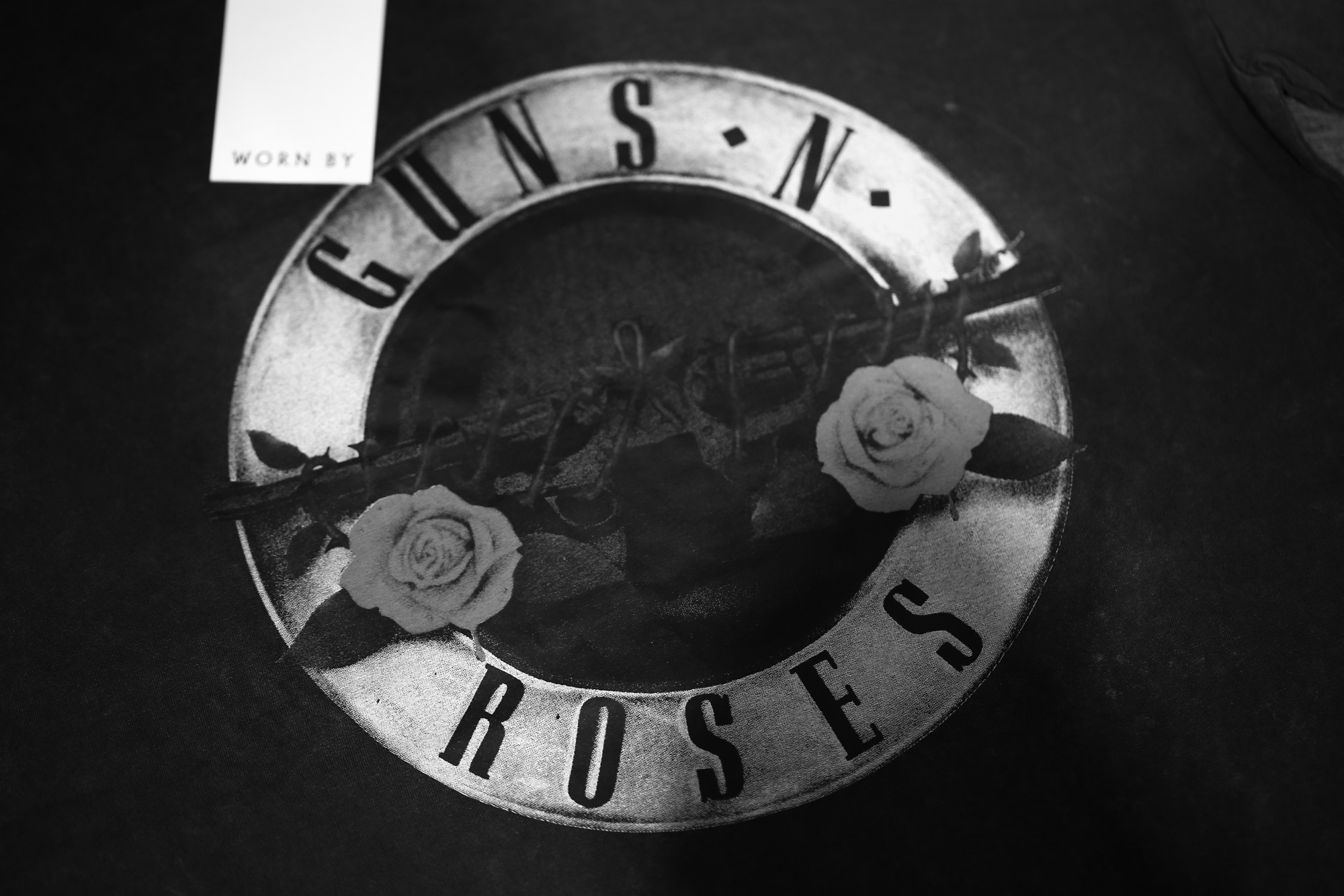 Worn By (ウォーンバイ) CLASSIC LOGO Guns N' Roses クラシックロゴ ガンズ・アンド・ローゼズ 復刻オフィシャルライセンスTシャツ ロックTシャツ バンドTシャツ BLACK STONE WASH (ブラックストーンウォッシュ) 2017 春夏新作 愛知 名古屋 Alto e Diritto アルト エ デリット gunsroses ガンズ