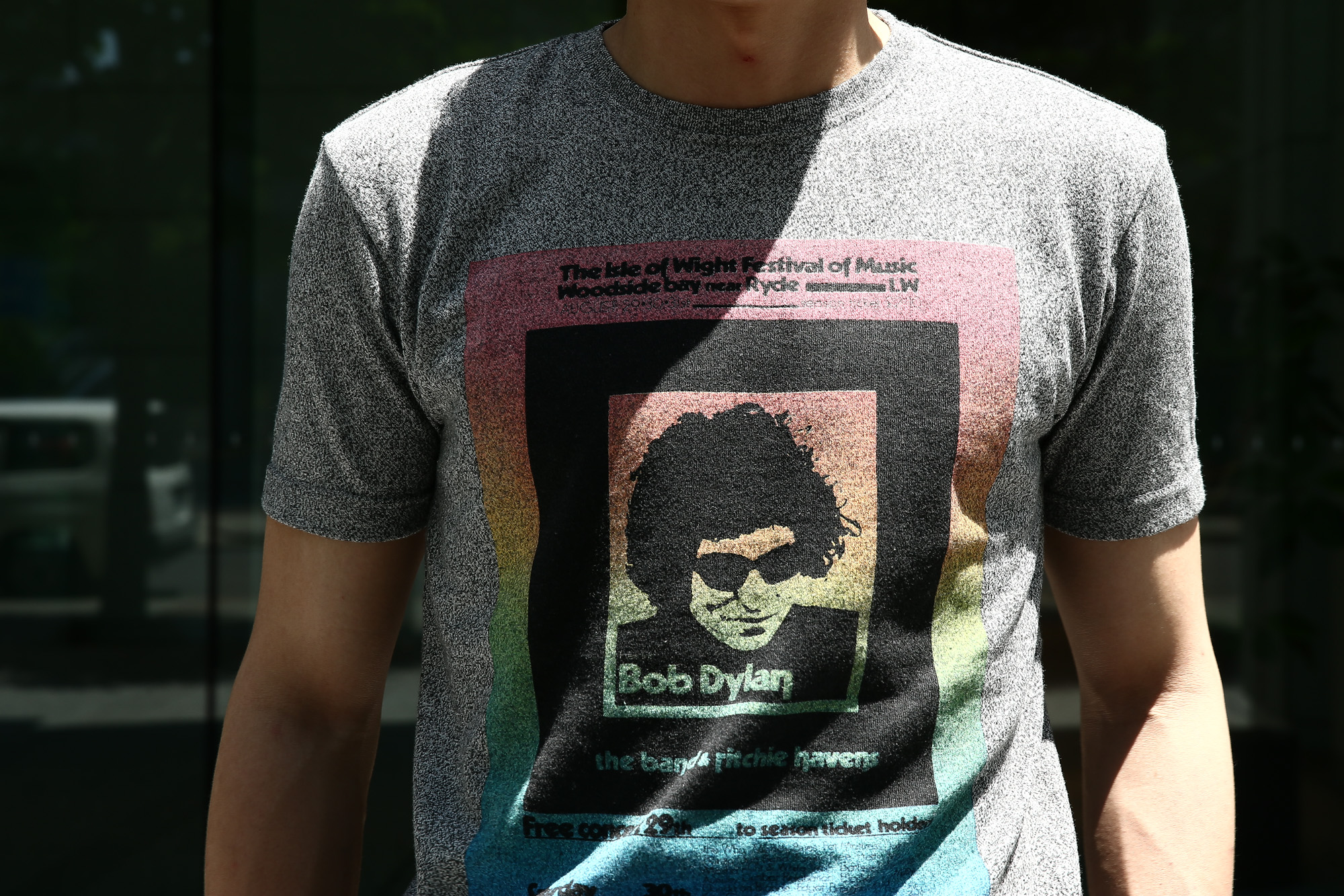 【Worn By / ウォーンバイ】 Isle of Wight Festival 1969 Bob Dylan ボブ・ディラン Official festival poster 復刻オフィシャルライセンスTシャツ ロックTシャツ バンドTシャツ FLINT GREY (フリントグレー) 2017 春夏新作  愛知 名古屋 Alto e Diritto アルト エ デリット wornby bobdylan ポスター ボブディラン