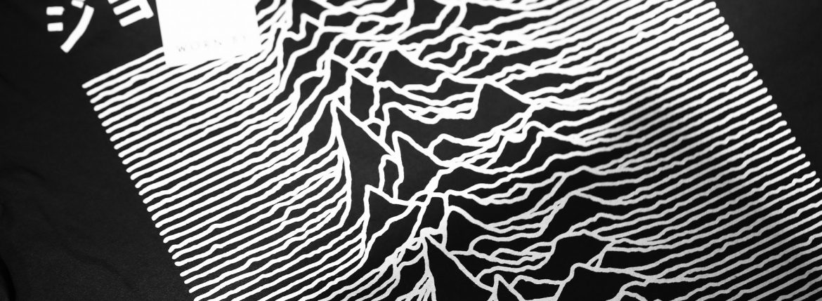 Worn By (ウォーンバイ) Joy Division Japan JOY DIVISION ジョイ・ディヴィジョン Unknown Pleasures アンノウン・プレジャーズ 復刻オフィシャルライセンスTシャツ ロックTシャツ バンドTシャツ BLACK (ブラック) 2017 春夏新作 愛知 名古屋 ZODIAC ゾディアック joydivision ジョイディヴィジョン S,M,L