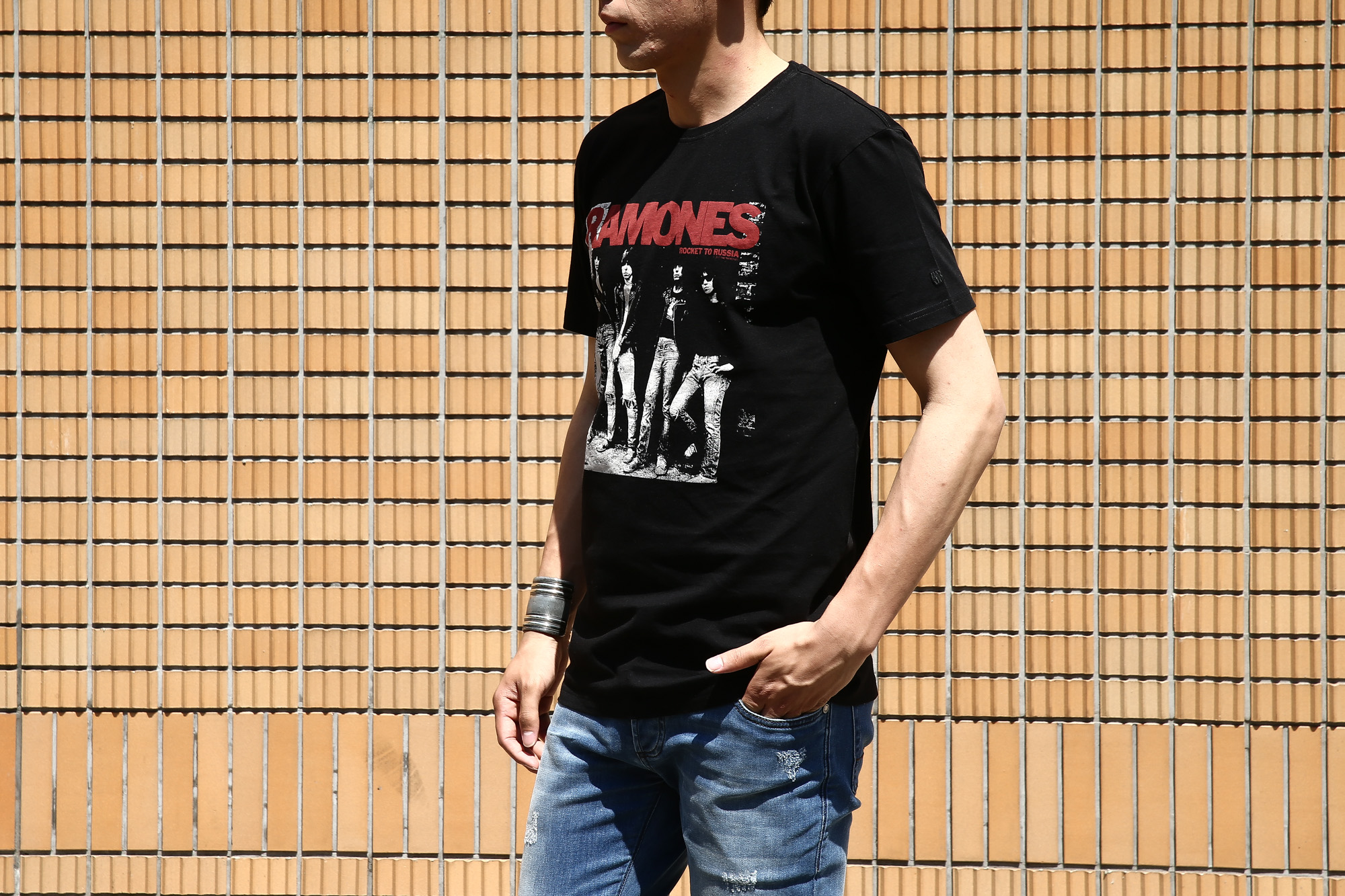 【Worn By / ウォーンバイ】 ROCKET TO RUSSIA RAMONES ラモーンズ ロケット・トゥ・ロシア 復刻オフィシャルライセンスTシャツ ロックTシャツ バンドTシャツ BLACK (ブラック) 2017 春夏新作 愛知 名古屋 Alto e Diritto アルト エ デリット wornby ramones S,M,L