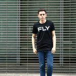 WORN FREE (ウォーンフリー) FLY John Lennon ジョン・レノン 1971 DETROIT 復刻オフィシャルライセンスTシャツ ロックTシャツ バンドTシャツ BLACK (ブラック) MADE IN USA (アメリカ製) 2017 春夏新作のイメージ