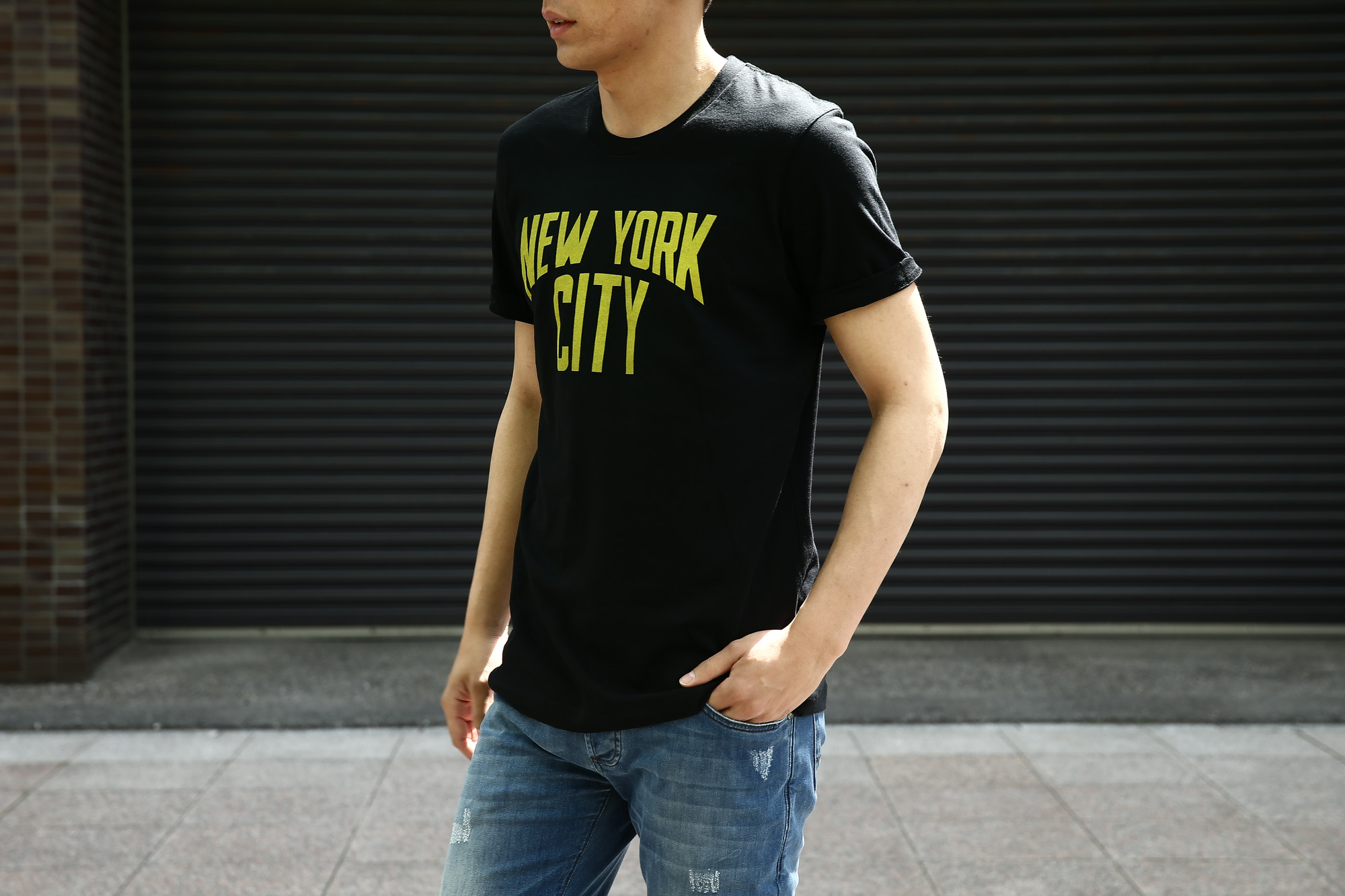 WORN FREE (ウォーンフリー) NEW YORK CITY John Lennon ジョン・レノン 1974 NEW YORK 復刻オフィシャルライセンスTシャツ ロックTシャツ バンドTシャツ BLACK (ブラック) MADE IN USA (アメリカ製) 2017 春夏新作 愛知 名古屋 Alto e Diritto アルト エ デリット wornfree newyorkcity ジョンレノン ニューヨークシティー