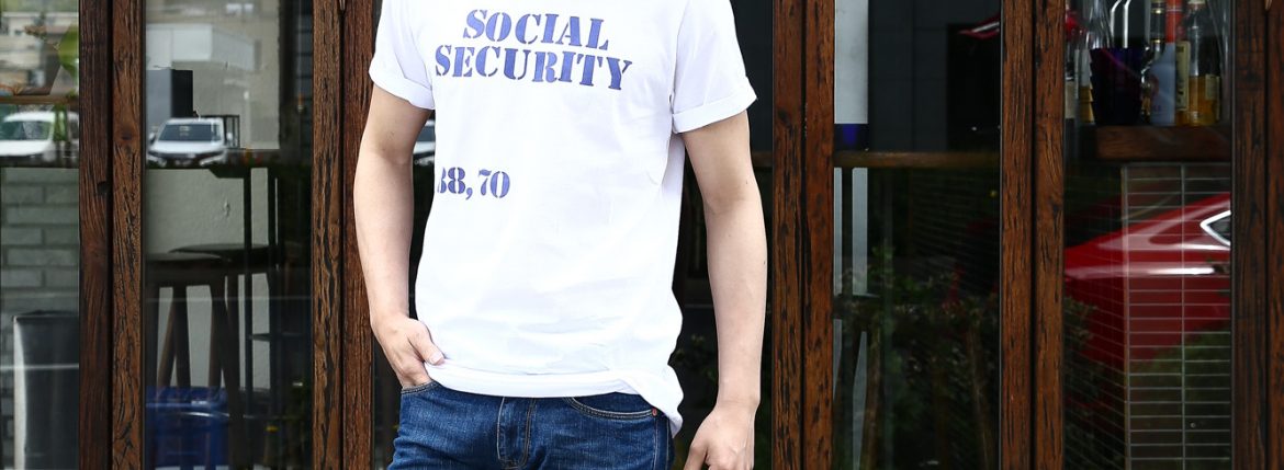 WORN FREE (ウォーンフリー) SOCIAL SECURITY The Clash ザ・クラッシュ Joe Strummer ジョー・ストラマー 1976 LONDON ロックTシャツ WHITE (ホワイト) MADE IN USA (アメリカ製) 2017 春夏新作 愛知 名古屋 ZODIAC ゾディアック wornfree theclash ジョーストラマー joestrummer バンドtee バンドTシャツ BANDTEE