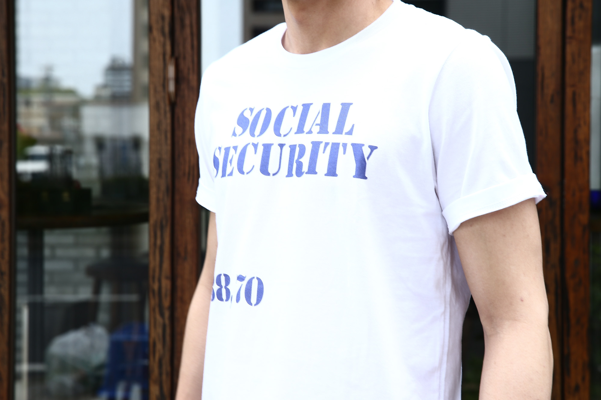 WORN FREE (ウォーンフリー) SOCIAL SECURITY The Clash ザ・クラッシュ Joe Strummer ジョー・ストラマー 1976 LONDON ロックTシャツ WHITE (ホワイト) MADE IN USA (アメリカ製) 2017 春夏新作 愛知 名古屋 Alto e Diritto アルト エ デリット wornfree theclash ジョーストラマー joestrummer バンドtee バンドTシャツ BANDTEE