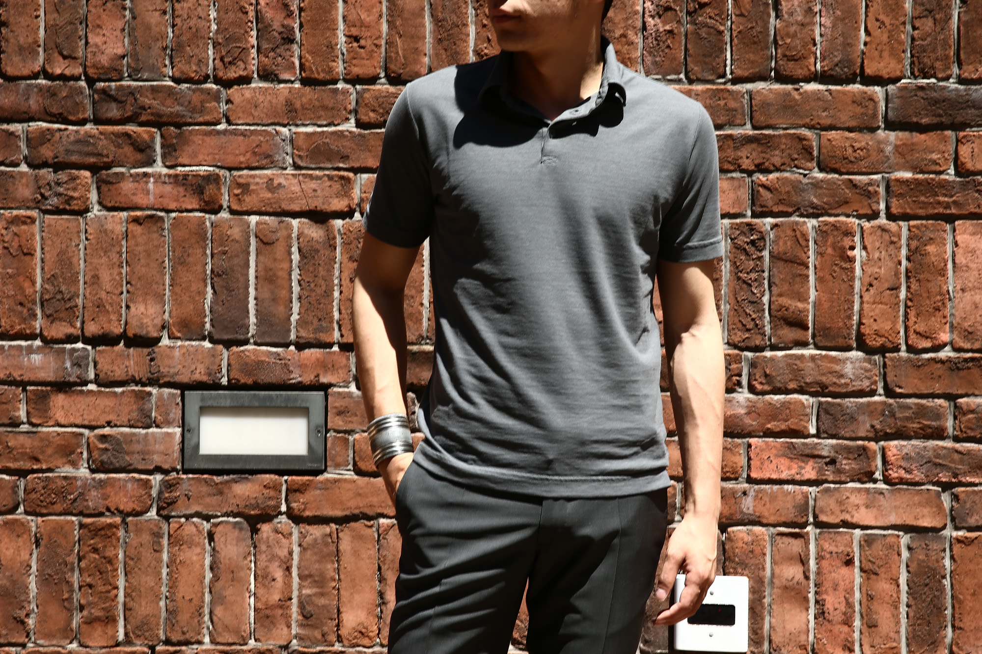 ZANONE (ザノーネ) Polo Shirt ice cotton アイスコットン ポロシャツ GRAY (グレー・Z0914) made