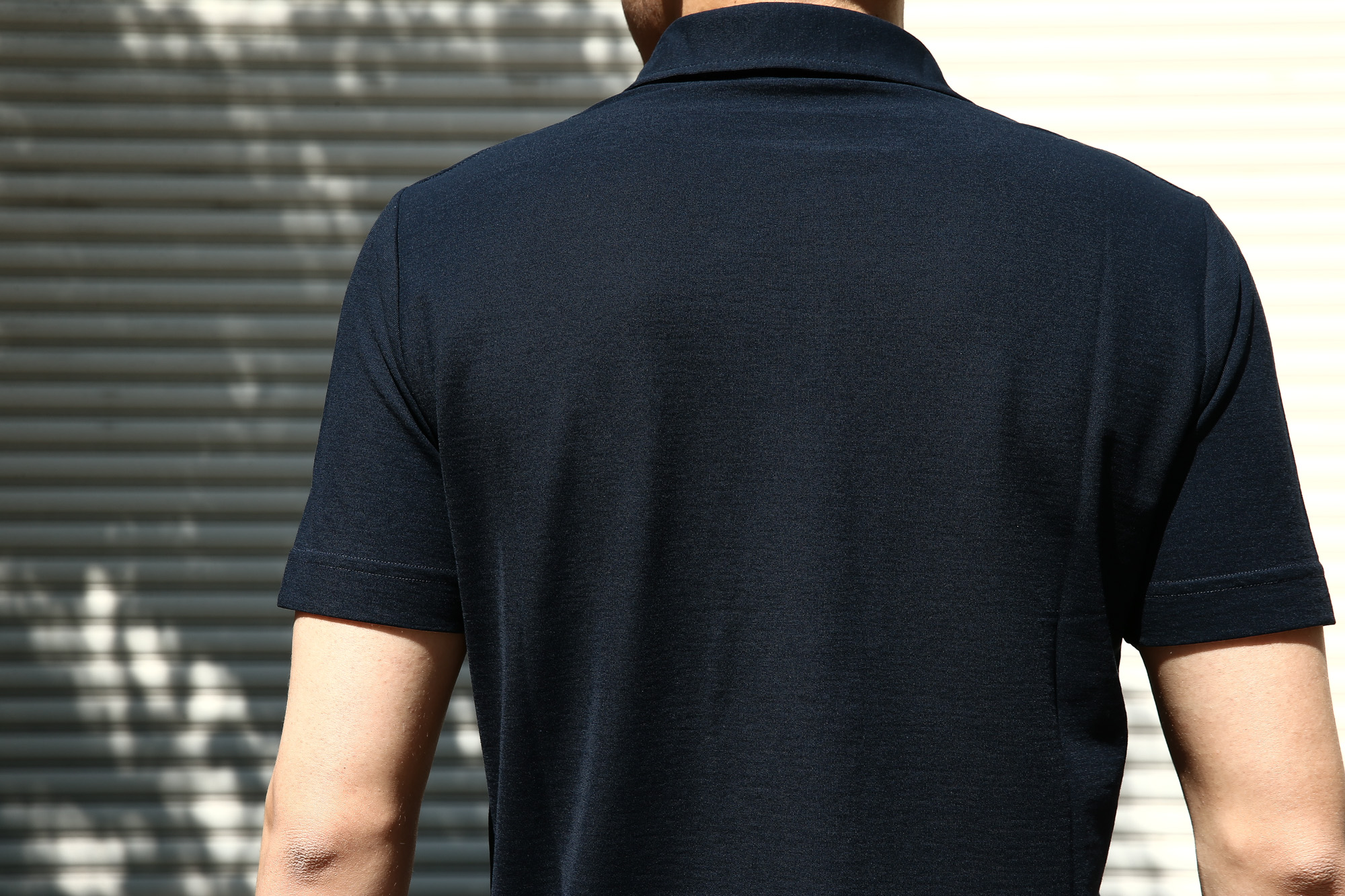 ZANONE (ザノーネ) Polo Shirt ice cotton アイスコットン ポロシャツ NAVY (ネイビー・Z0542)   made in italy (イタリア製) 2017 春夏新作 のコーディネート。愛知 名古屋 Alto e Diritto アルト エ デリット zanone ザノーネ icecotton  44,46,48,50,52,54