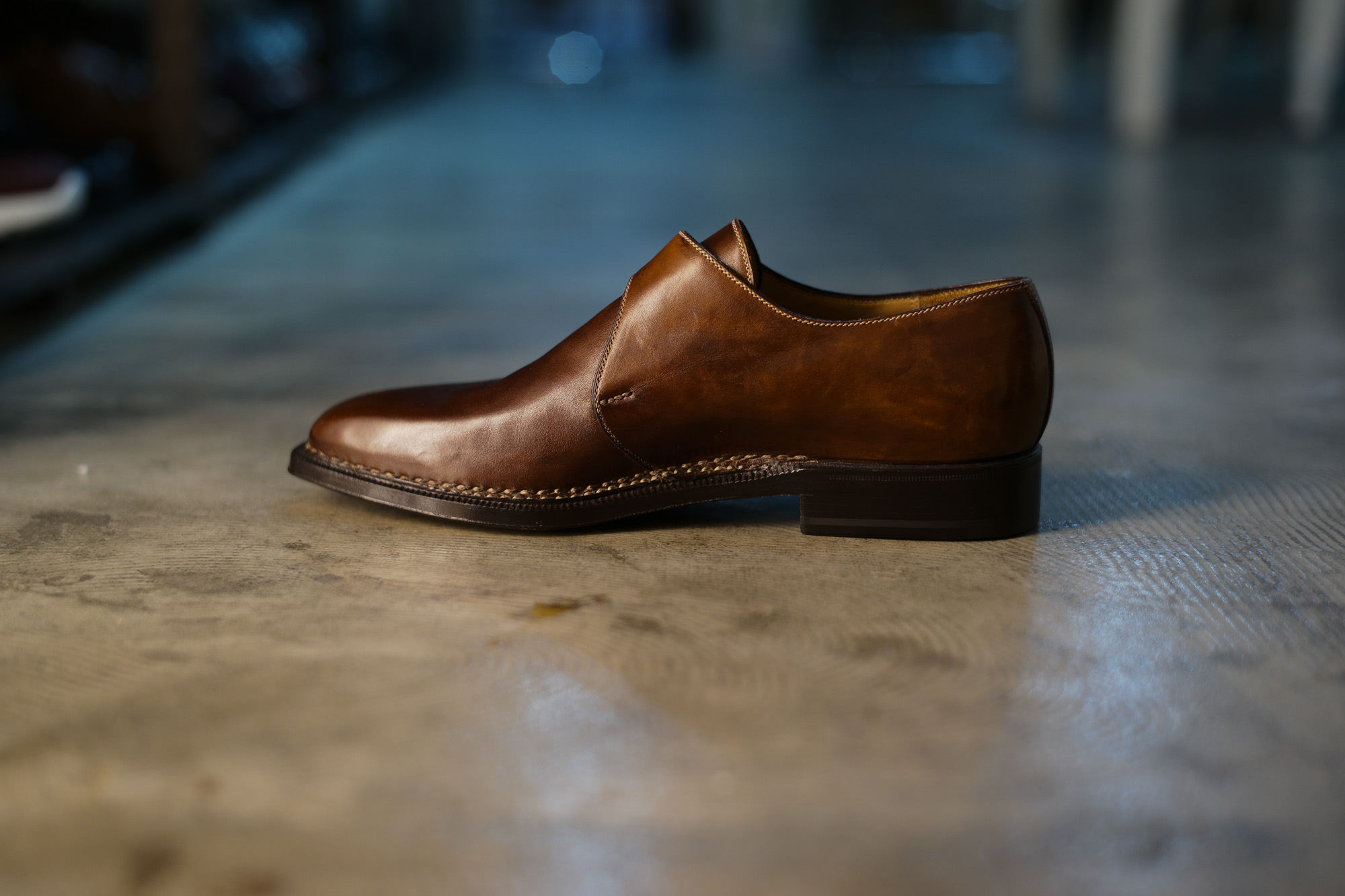 ENZO BONAFE (エンツォボナフェ) 【ART.3721】Single Monk Strap Shoes シングルモンクストラップシューズ CORDOVAN コードバン ノルベジェーゼ製法 ドレスシューズ No.4(#4) made in italy (イタリア製) 愛知 名古屋 Alto e Diritto アルト エ デリット enzobonafe コードバン no4 ナンバーフォー