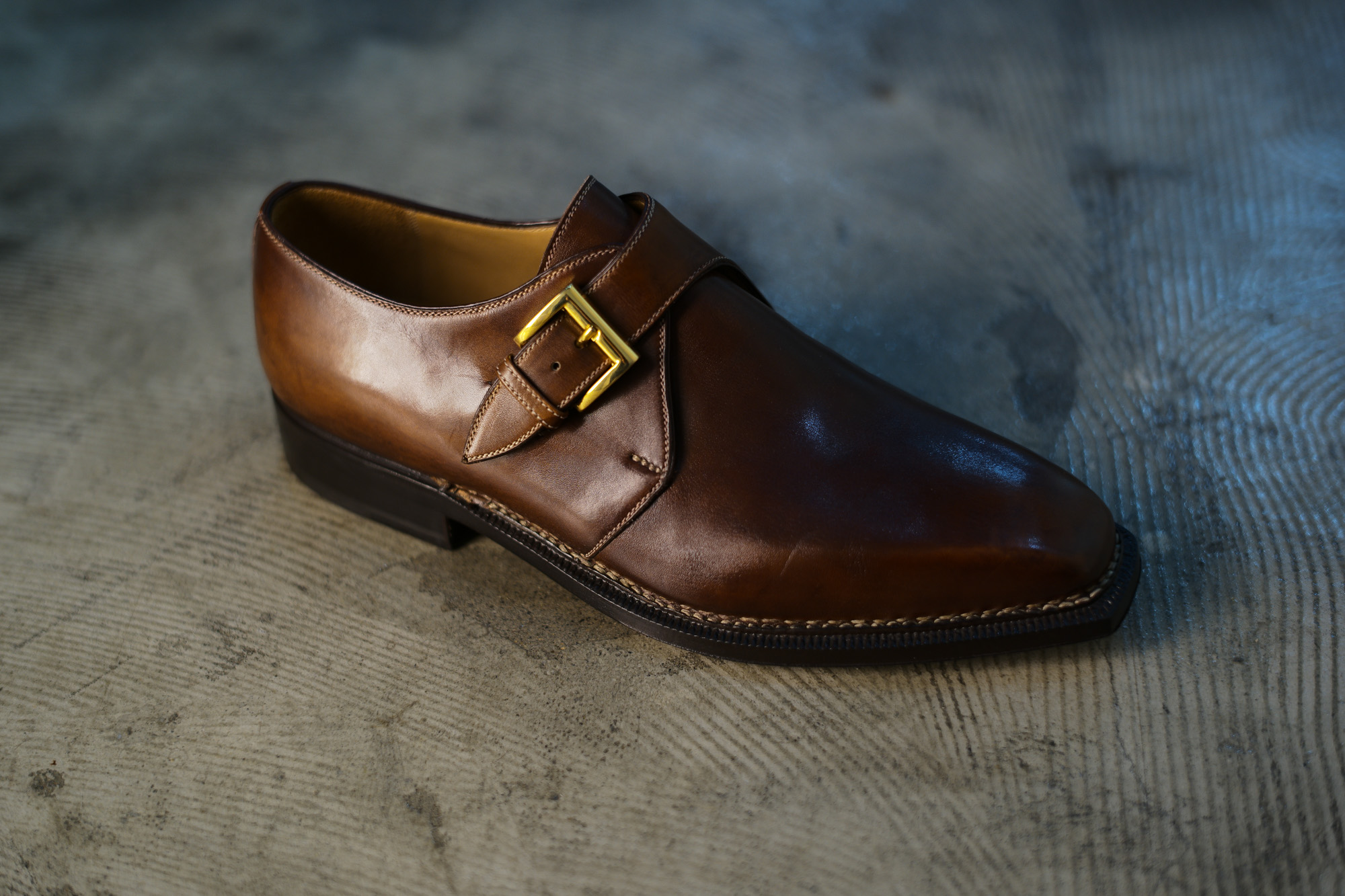 ENZO BONAFE (エンツォボナフェ) 【ART.3721】Single Monk Strap Shoes シングルモンクストラップシューズ CORDOVAN コードバン ノルベジェーゼ製法 ドレスシューズ No.4(#4) made in italy (イタリア製) 愛知 名古屋 Alto e Diritto アルト エ デリット enzobonafe コードバン no4 ナンバーフォー