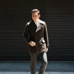 GABRIELE PASINI (ガブリエレ パジーニ) Pea coat ピーコート ウール オーバーコート ミドル丈 ダブルコート BROWN (ブラウン・438) Made in italy (イタリア製) 2017 秋冬のイメージ