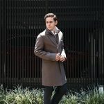 HERNO(ヘルノ) CA0045U Chester coat チェスターコート LANA DIAGONALE NYLON ULTRALIGHT 中綿入り ウールチェスターコート LIGHT BROWN (ライトブラウン・2700) Made in italy (イタリア製) 2017 秋冬のイメージ