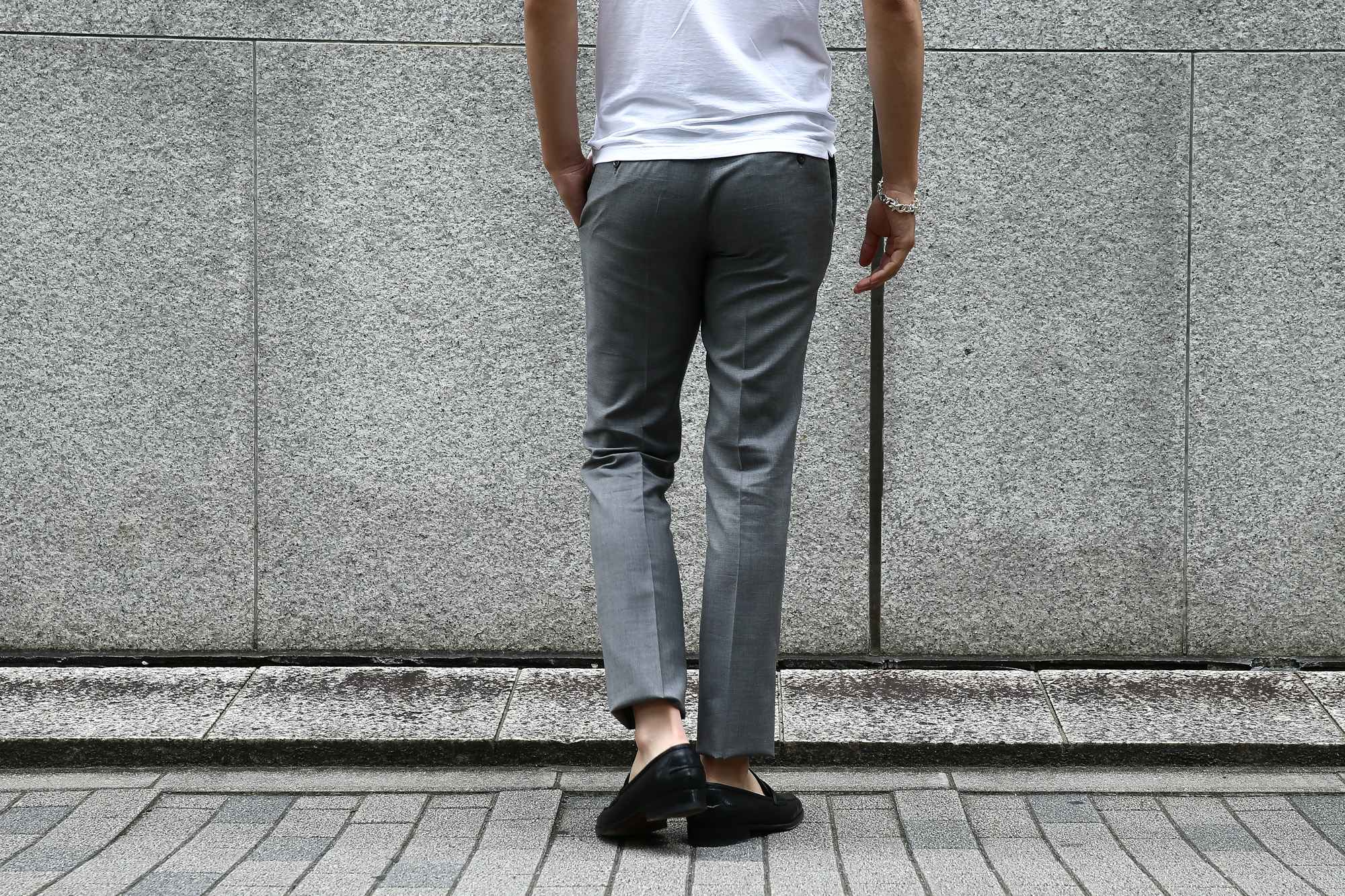 INCOTEX(インコテックス) 1NT035 N35型 SLIM FIT スリムフィット SUPER 100'S YARN DYED TROPICAL 【トロピカルウール】 サマーウール スラックス GRAY (グレー・905) 2017 春夏新作 愛知 名古屋 Alto e Diritto アルト エ デリット インコテックス スラックス グレスラ incotex　42,44,46,48,50,52