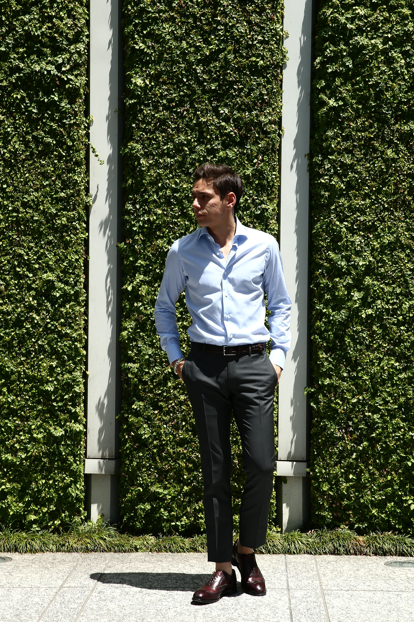 INCOTEX / インコテックス】 1NT035 SLIM FIT(スリムフィット) Y.D.