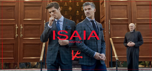 イザイア ISAIA 130’s シングル スーツ セットアップ 44 ネイビー