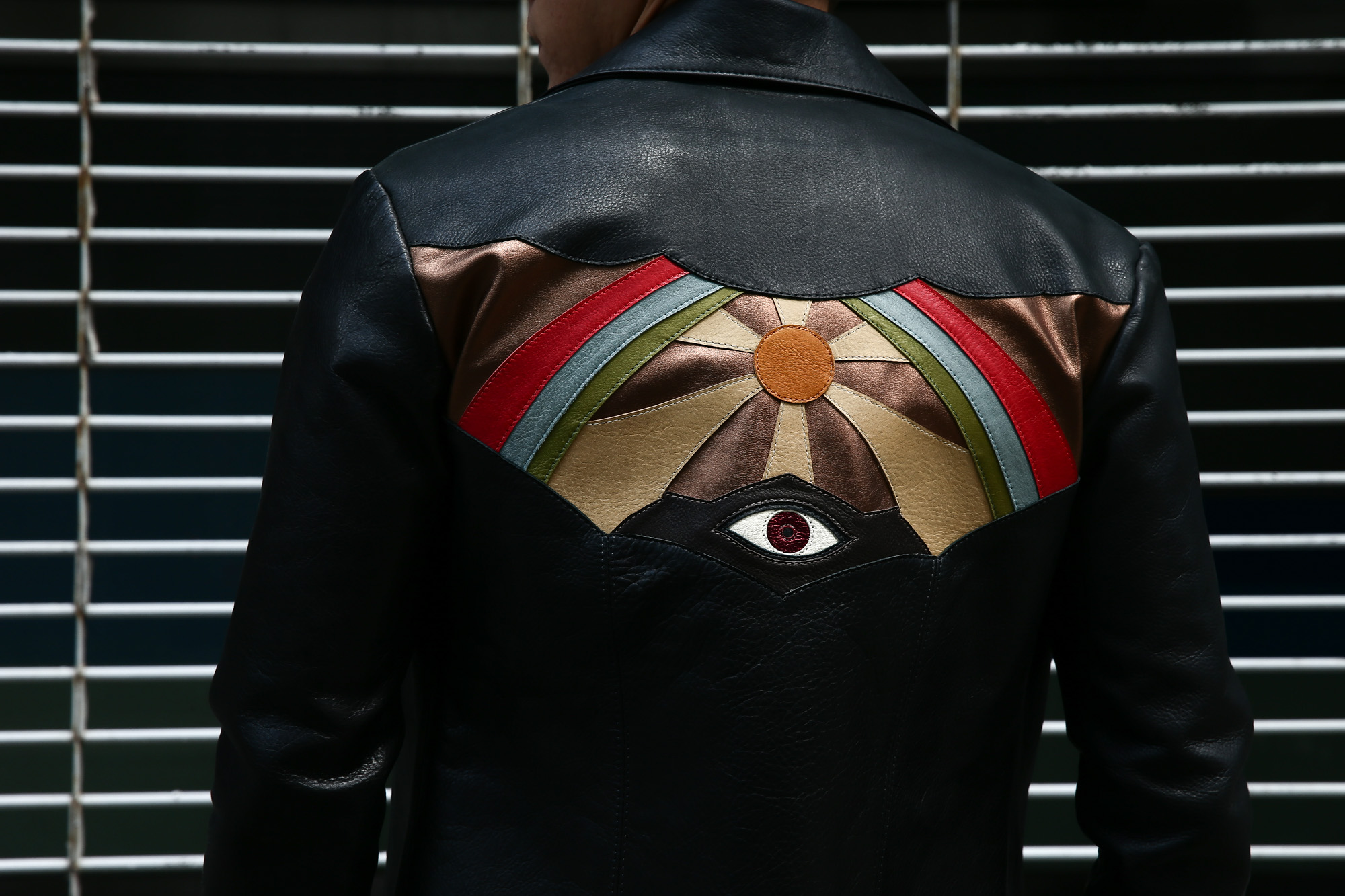 South Paradiso Leather(サウスパラディソレザー) East West(イーストウエスト) 【ILLUMINATI RAINBOW SHIRTS / イルミナティレインボーシャツ】 Cow hide Leather カウハイドレザー レザーシャツ BLACK(ブラック) MADE IN USA(アメリカ製)　　愛知 名古屋 Alto e Diritto アルト エ デリット パラディソ サウスパラディソ SMOKE スモーク WINCHESTER ウィンチェスター ADLER アドラー アードラー 革ジャン ライダース レザージャケット