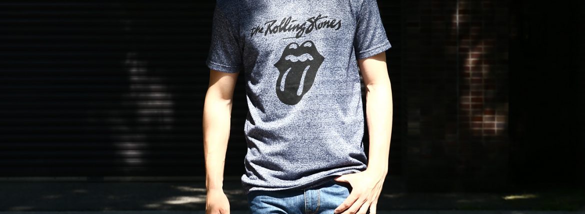 【Worn By / ウォーンバイ】 40 LICKE The Rolling Stones ザ・ローリング・ストーンズ Forty Licks フォーティ・リックス 復刻オフィシャルライセンスTシャツ ロックTシャツ バンドTシャツ GREY / BLUE (グレー / ブルー) 2017 春夏新作 愛知 名古屋 ZODIAC ゾディアック wornby therollingstones 40licke bandtee ローリングストーンズ ザローリングストーンズ