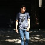 【Worn By / ウォーンバイ】 40 LICKE The Rolling Stones ザ・ローリング・ストーンズ Forty Licks フォーティ・リックス 復刻オフィシャルライセンスTシャツ ロックTシャツ バンドTシャツ GREY / BLUE (グレー / ブルー) 2017 春夏新作のイメージ