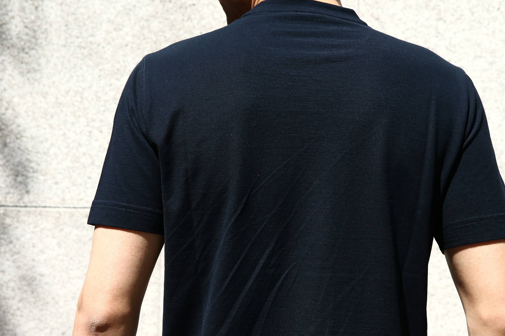 ZANONE (ザノーネ) Crew T-shirt ice cotton アイスコットン 811821 Z0380 クルーネックTシャツ NAVY (ネイビー・Z0542) MADE IN ITALY(イタリア製) 2017 春夏新作 愛知 名古屋 Alto e Diritto アルト エ デリット zanone アイスコットンTシャツ 42,44,46,48,50,52