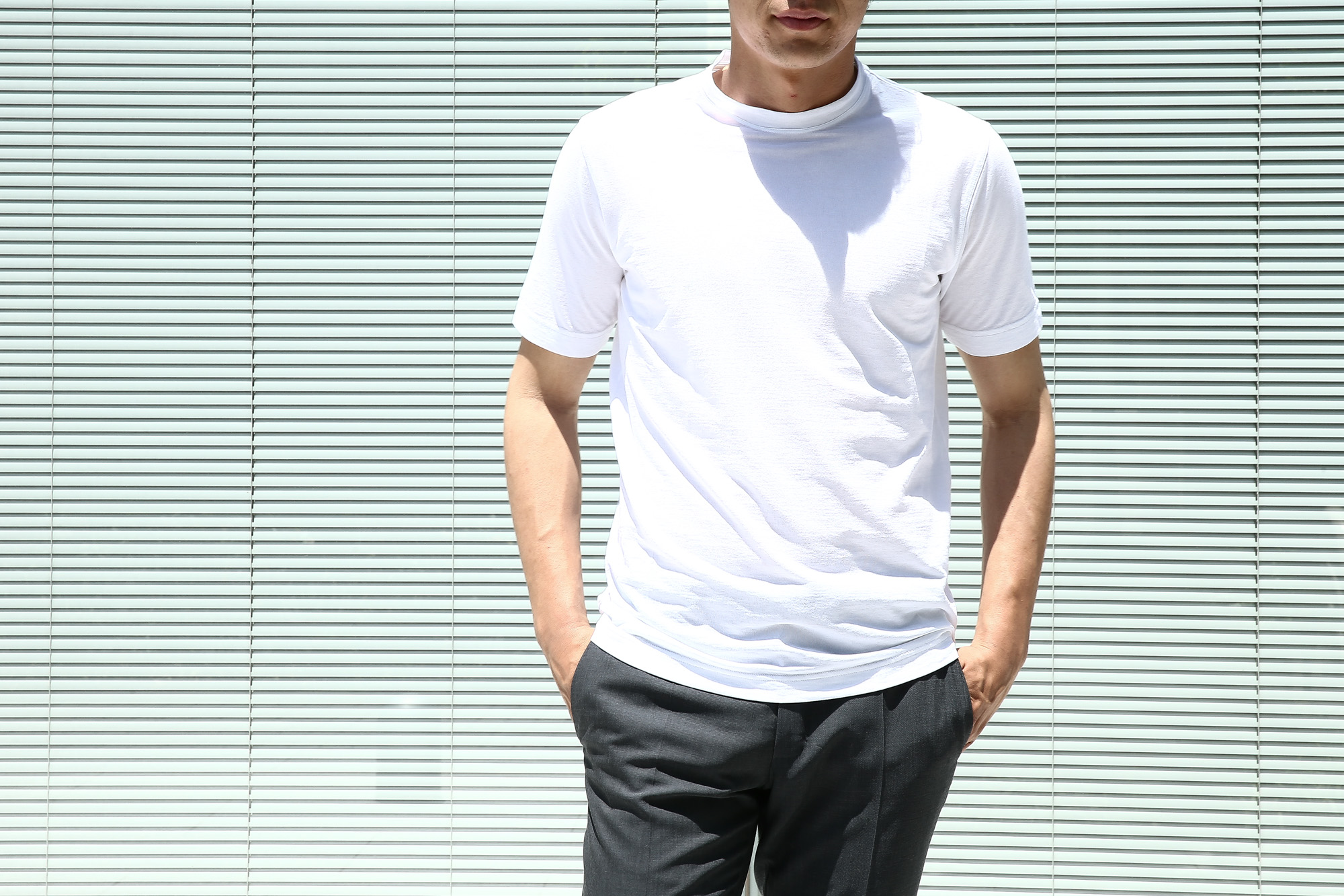 ZANONE (ザノーネ) Crew T-shirt ice cotton アイスコットン 811821 Z0380 クルーネックTシャツ WHITE (ホワイト・Z0001) MADE IN ITALY(イタリア製) 2017 春夏新作 愛知 名古屋 Alto e Diritto アルト エ デリット zanone アイスコットンTシャツ 42,44,46,48,50,52