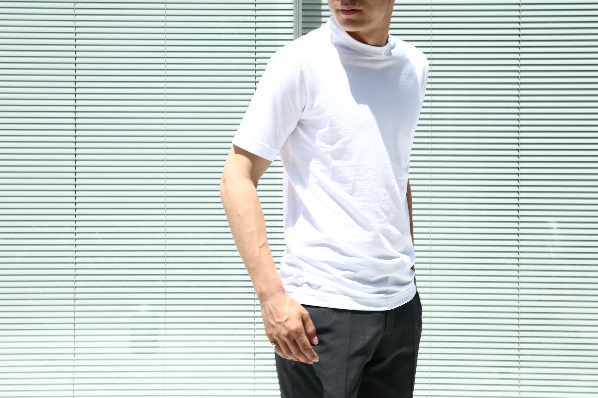 ZANONE (ザノーネ) Crew T-shirt ice cotton アイスコットン 811821 Z0380 クルーネックTシャツ WHITE (ホワイト・Z0001) MADE IN ITALY(イタリア製) 2017 春夏新作 愛知 名古屋 Alto e Diritto アルト エ デリット zanone アイスコットンTシャツ 42,44,46,48,50,52