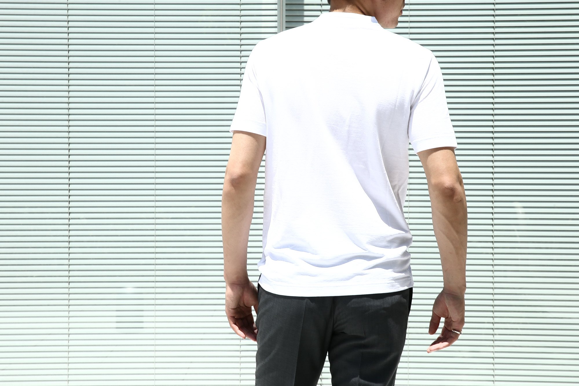 ZANONE (ザノーネ) Crew T-shirt ice cotton アイスコットン 811821 Z0380 クルーネックTシャツ WHITE (ホワイト・Z0001) MADE IN ITALY(イタリア製) 2017 春夏新作 愛知 名古屋 Alto e Diritto アルト エ デリット zanone アイスコットンTシャツ 42,44,46,48,50,52