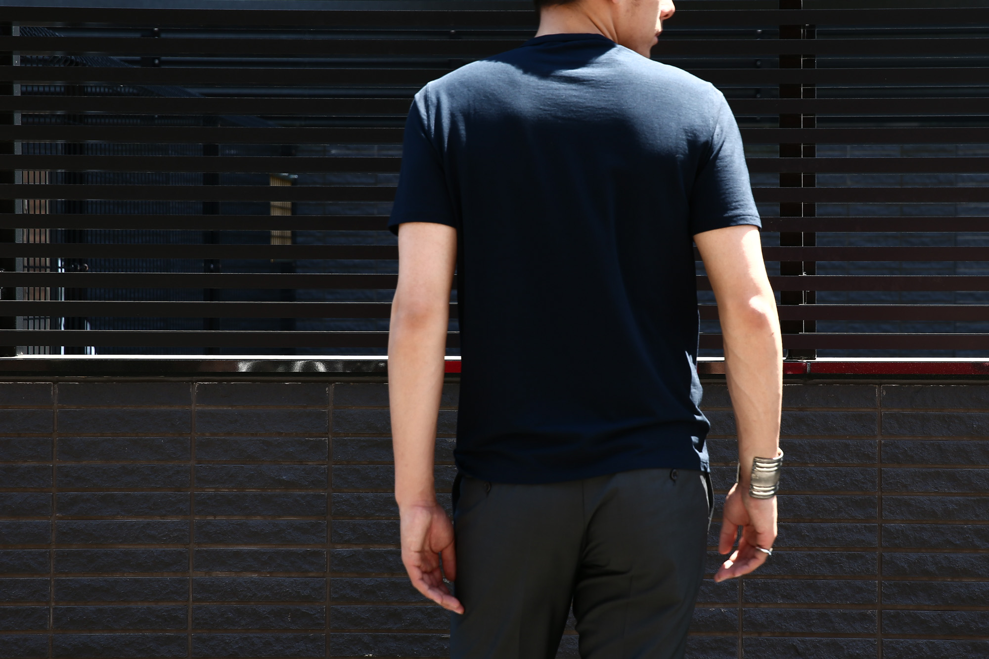 ZANONE (ザノーネ) Henry Neck T-shirt ice cotton アイスコットン 811895 Z0380 ヘンリーネックTシャツ NAVY (ネイビー・Z0542) MADE IN ITALY(イタリア製) 2017 春夏新作 愛知 名古屋 Alto e Diritto アルト エ デリット zanone ザノーネ