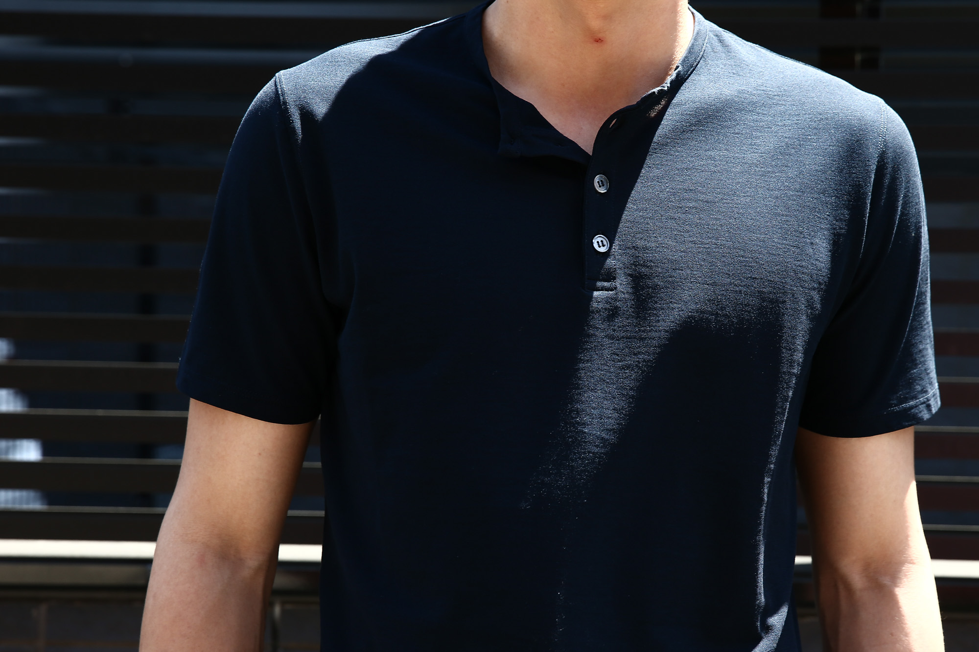 ZANONE (ザノーネ) Henry Neck T-shirt ice cotton アイスコットン 811895 Z0380 ヘンリーネックTシャツ NAVY (ネイビー・Z0542) MADE IN ITALY(イタリア製) 2017 春夏新作 愛知 名古屋 Alto e Diritto アルト エ デリット zanone ザノーネ