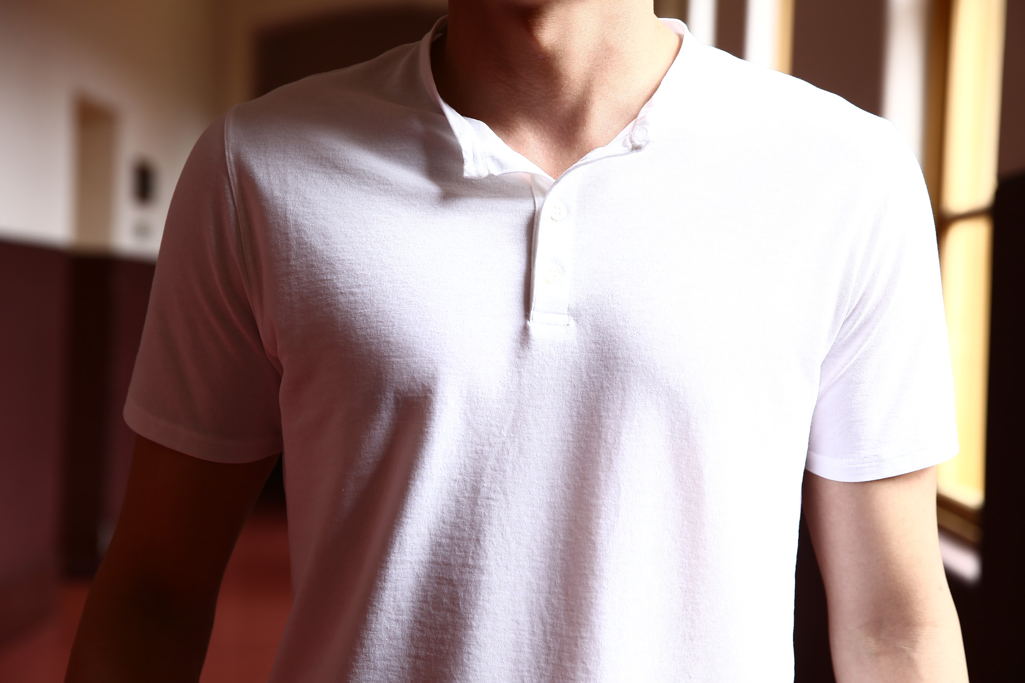 ZANONE (ザノーネ) Henry Neck T-shirt ice cotton アイスコットン 811895 Z0380 ヘンリーネックTシャツ WHITE (ホワイト・Z0001) MADE IN ITALY(イタリア製) 2017 春夏新作 愛知 名古屋 Alto e Diritto アルト エ デリット zanone ザノーネ