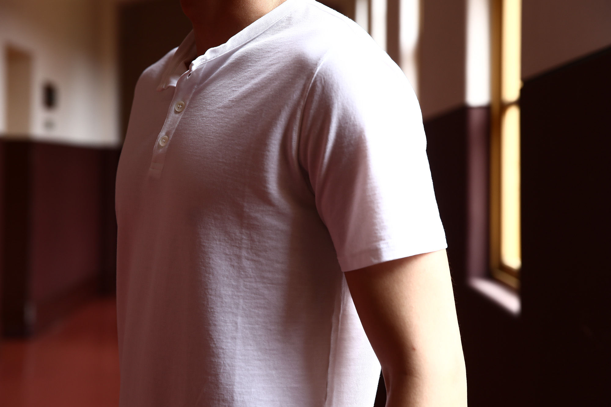 ZANONE (ザノーネ) Henry Neck T-shirt ice cotton アイスコットン 811895 Z0380 ヘンリーネックTシャツ WHITE (ホワイト・Z0001) MADE IN ITALY(イタリア製) 2017 春夏新作 愛知 名古屋 Alto e Diritto アルト エ デリット zanone ザノーネ