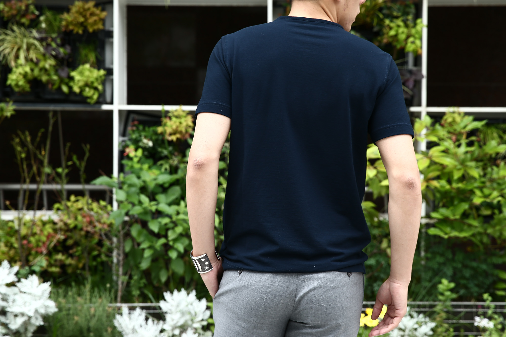 ZANONE (ザノーネ) V-neck T-shirt ice cotton アイスコットン 810237 Z0380 VネックTシャツ NAVY (ネイビー・Z0542) MADE IN ITALY(イタリア製) 2017 春夏 zanone ザノーネ 愛知 名古屋 Alto e Diritto アルト エ デリット